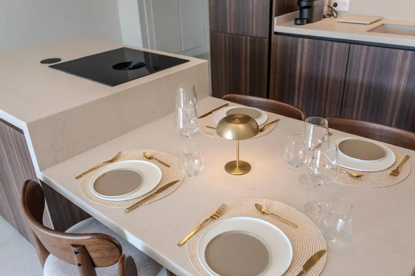Comedor de Apartamento de alquiler en Estepona con Aire acondicionado, Terraza y Piscina