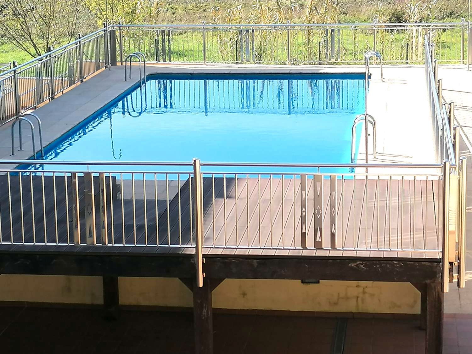 Swimming pool of Planta baja for sale in Sanxenxo  with Heating, Parquet flooring and Terrace