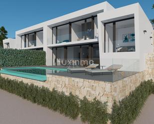 Exterior view of Single-family semi-detached for sale in Moraira  with Air Conditioner and Terrace