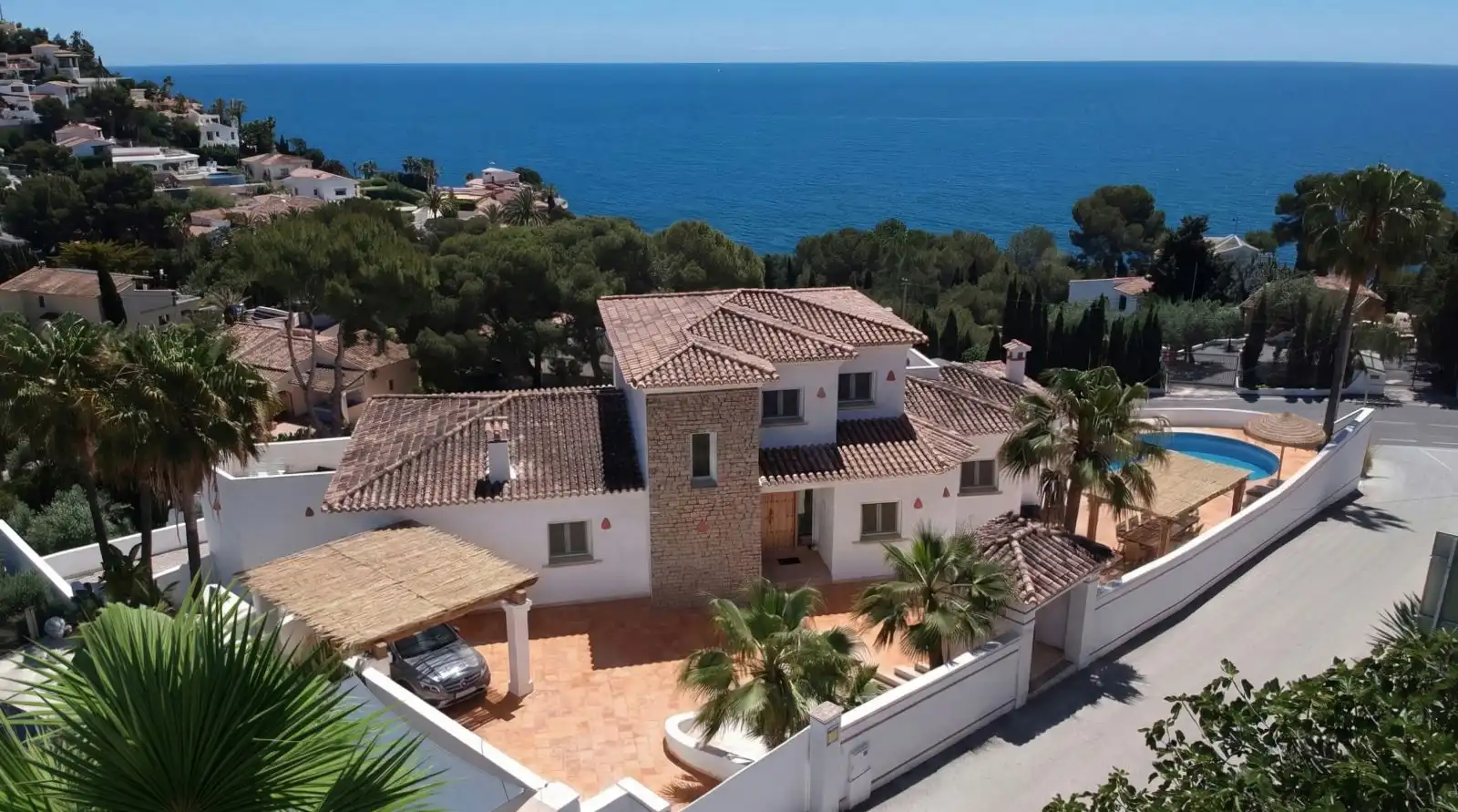 Vista exterior de Casa o xalet en venda en Benissa amb Aire condicionat, Calefacció i Jardí privat