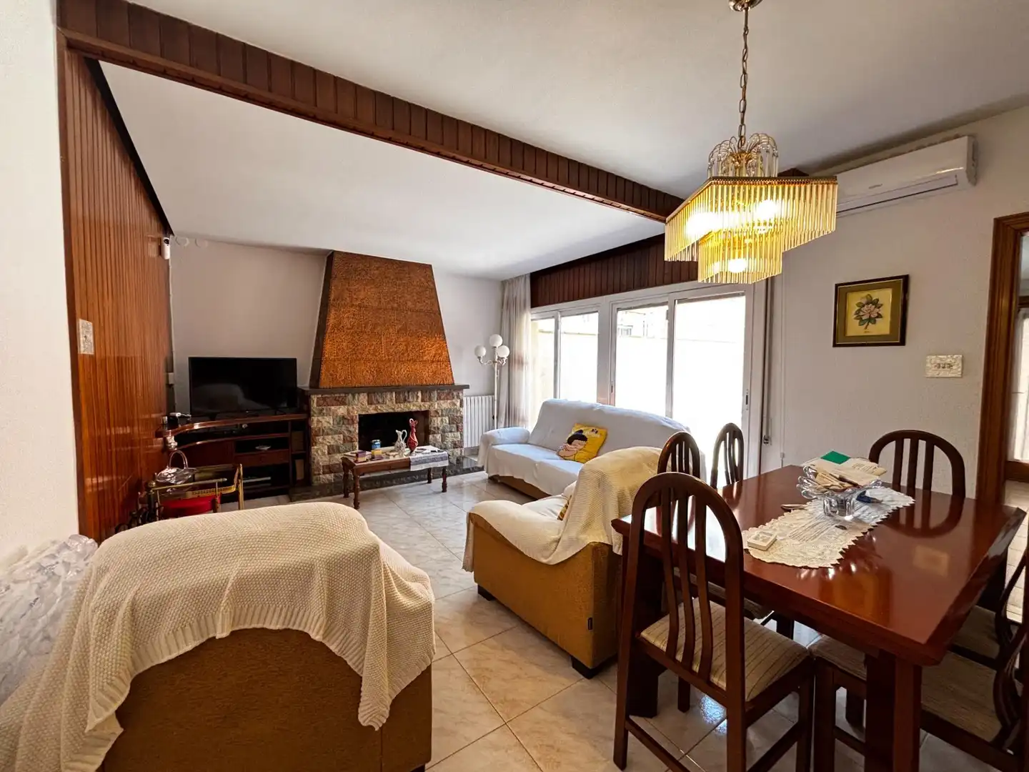 Sala de estar de Casa o chalet en venta en Sabadell con Aire acondicionado, Calefacción y Terraza