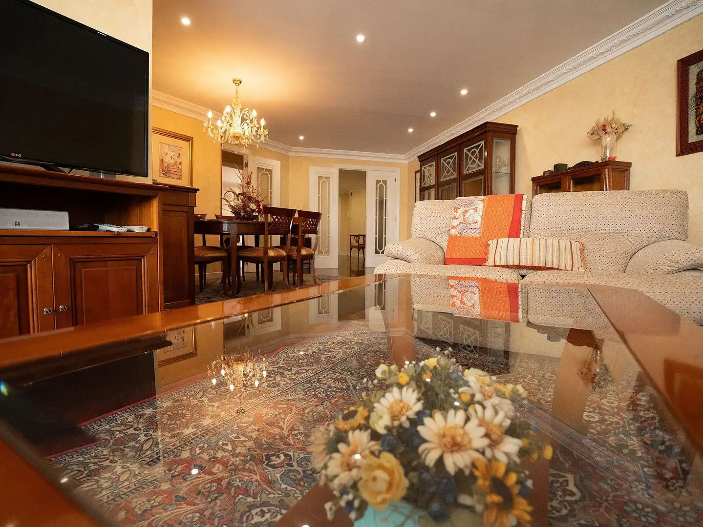 Sala de estar de Piso en venta en Alicante / Alacant con Jardín privado y Trastero