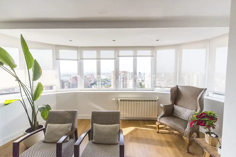 Living room of Attic for sale in Madrid  with Air Conditioner, Heating and Terrace