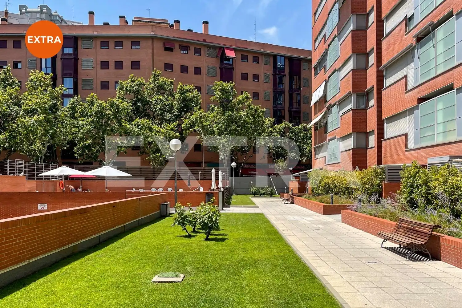 Exterior view of Flat for sale in Madrid  with Air Conditioner, Heating and Private garden