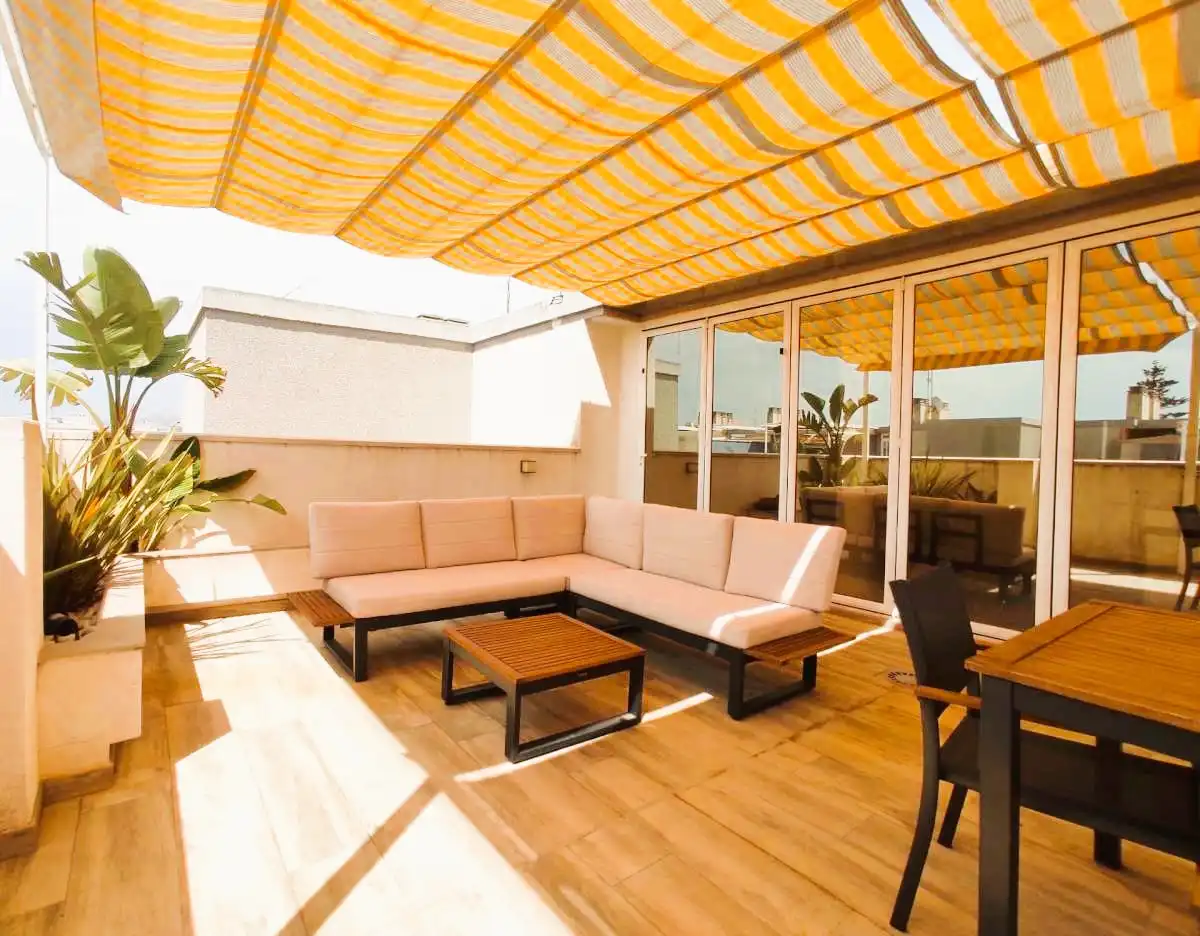 Terraza de Apartamento en venta en Canet d'En Berenguer con Aire acondicionado, Amueblado y Piscina comunitaria