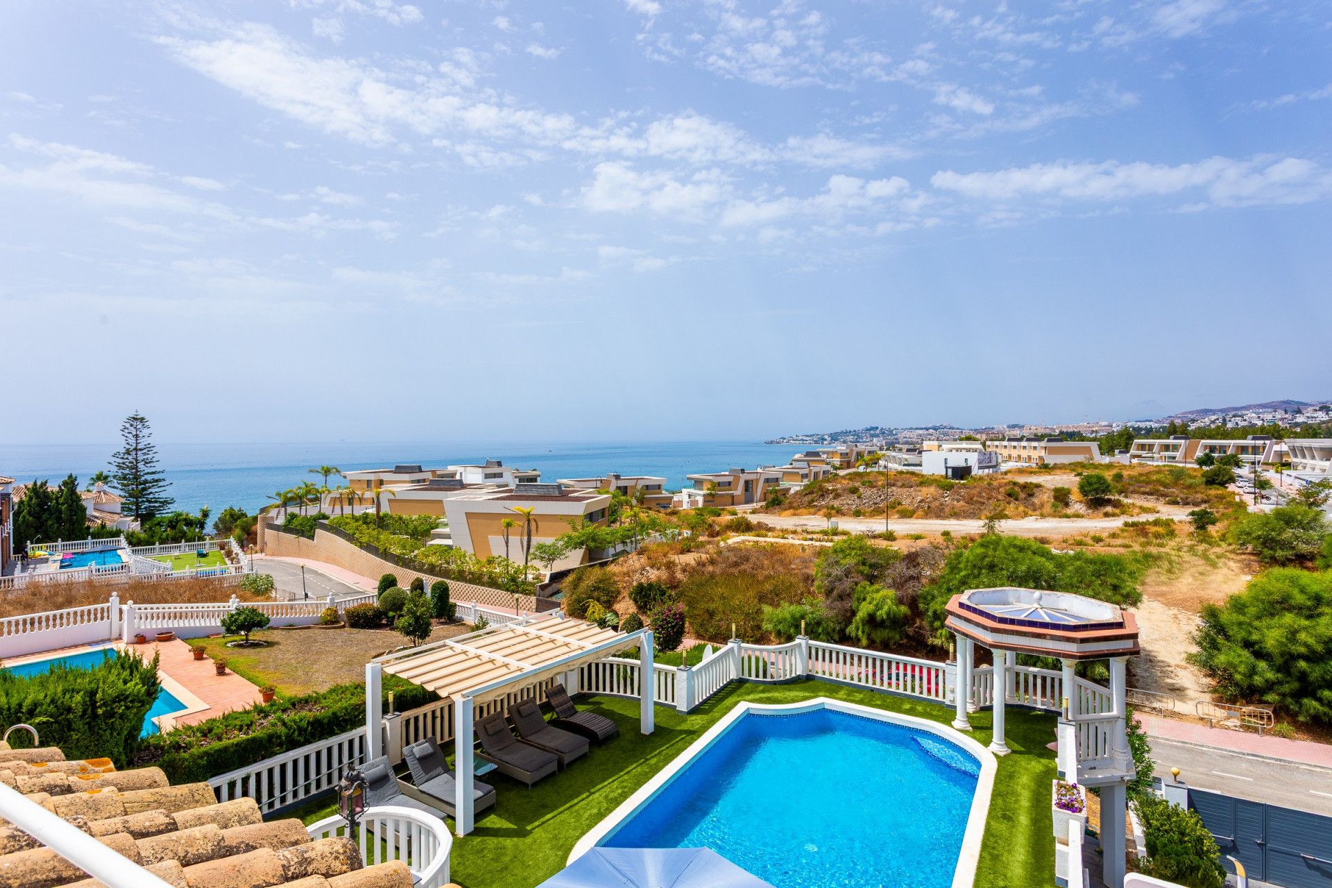 Piscina de Casa o xalet en venda en Mijas amb Aire condicionat, Jardí privat i Terrassa