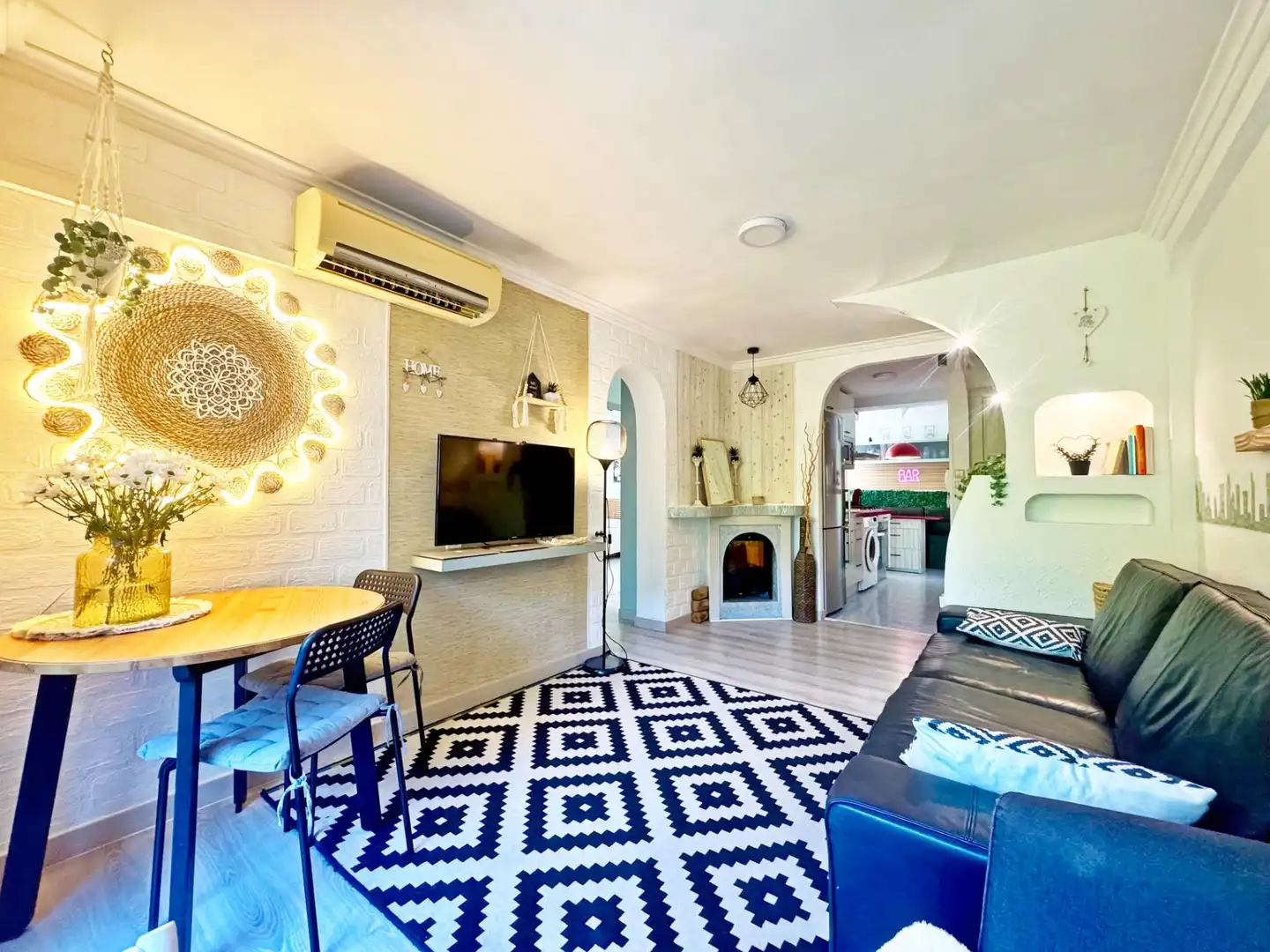 Sala de estar de Piso en venta en Málaga con Aire acondicionado, Terraza y Amueblado