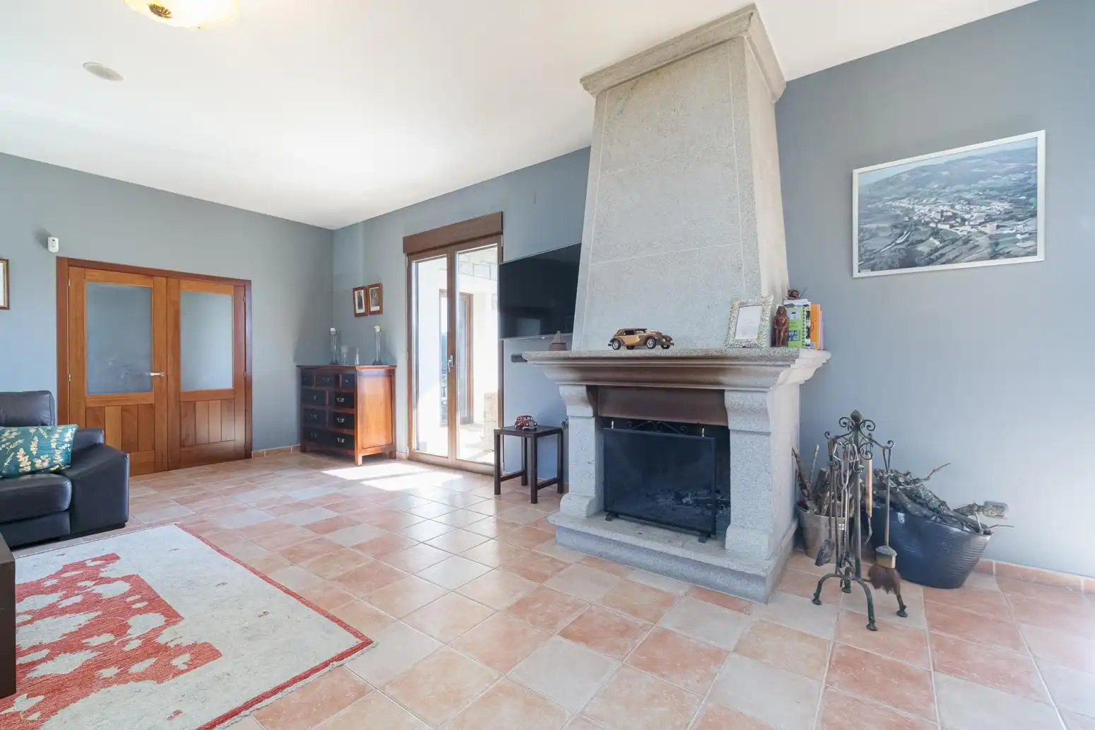 Living room of Houses for sale in Friol  with Heating, Private garden and Furnished
