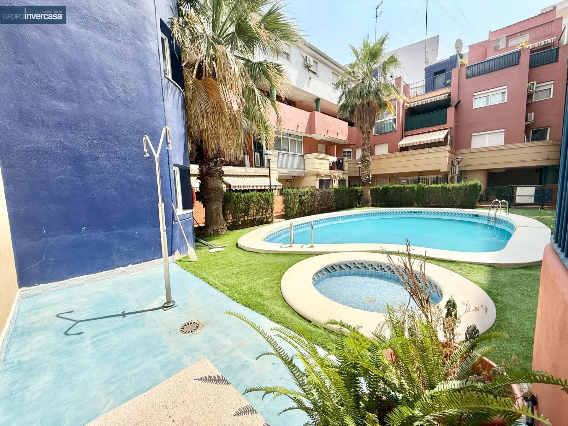 Swimming pool of Duplex for sale in Aldaia  with Air Conditioner, Heating and Balcony