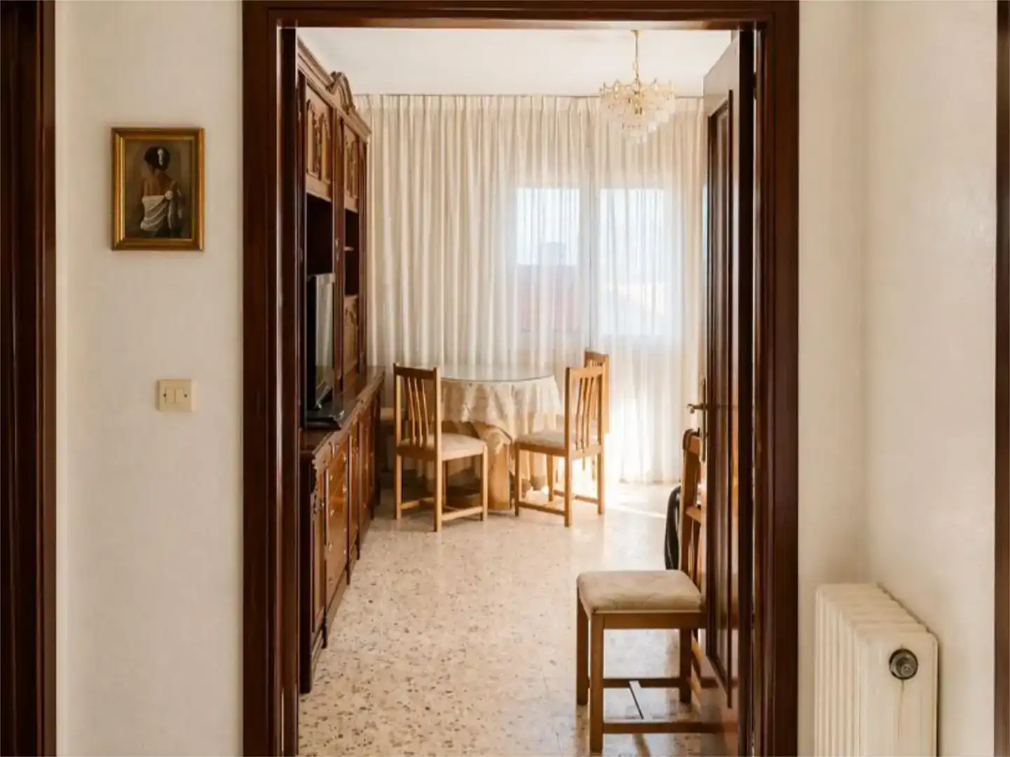 Dining room of Flat for sale in Tábara  with Storage room, Furnished and Balcony