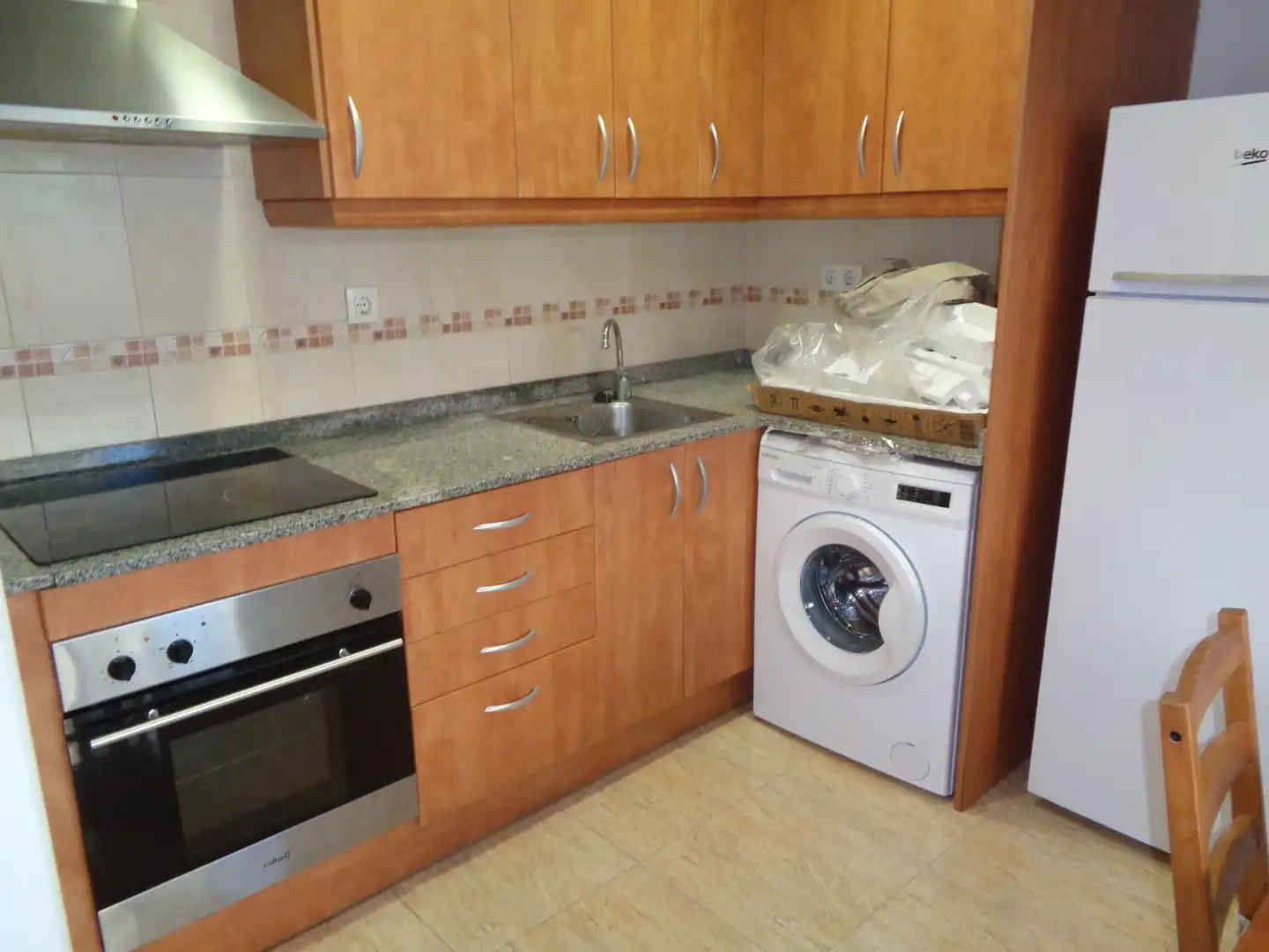 Kitchen of Flat for rent in Vilanova del Camí  with Furnished, Oven and Washing machine