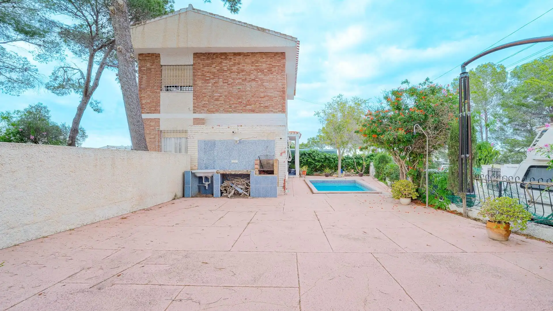 Jardí de Casa o xalet en venda en Pilar de la Horadada amb Jardí privat, Terrassa i Piscina