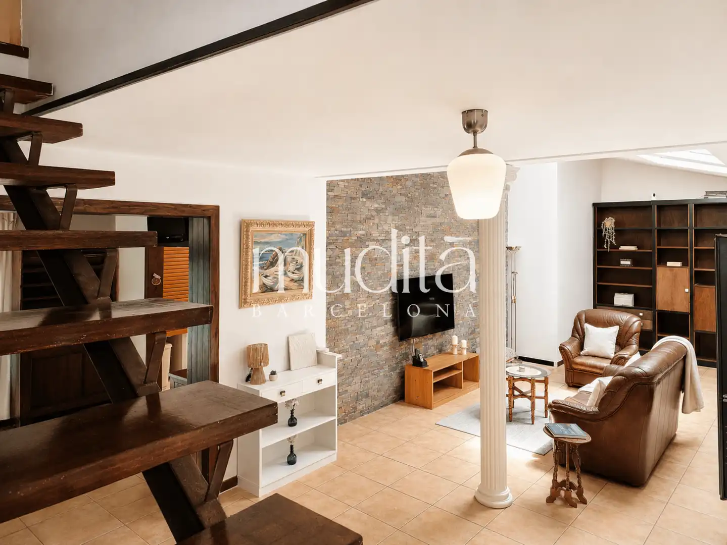 Sala de estar de Casa o chalet en venta en Sant Celoni con Calefacción, Jardín privado y Terraza