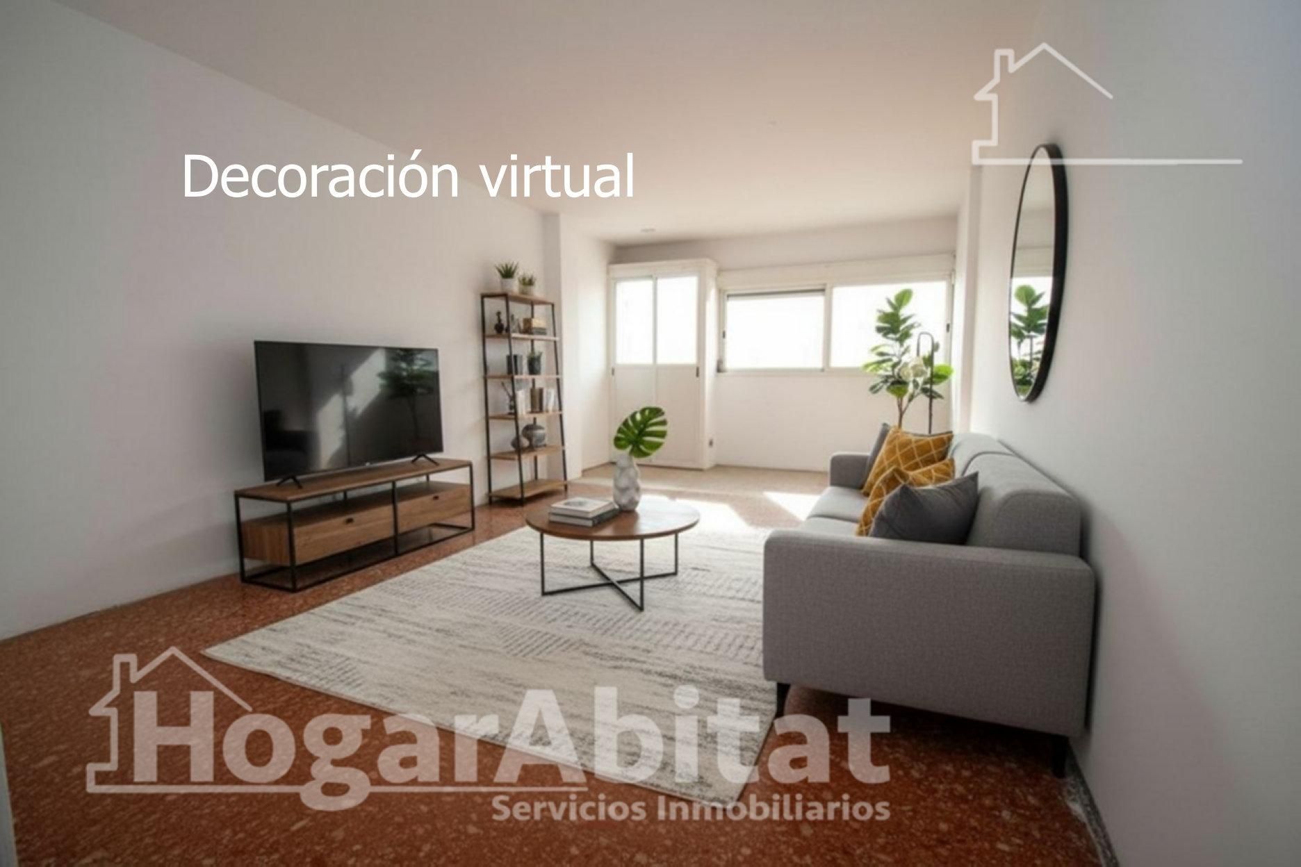 Living room of Flat for sale in  Valencia Capital  with Balcony