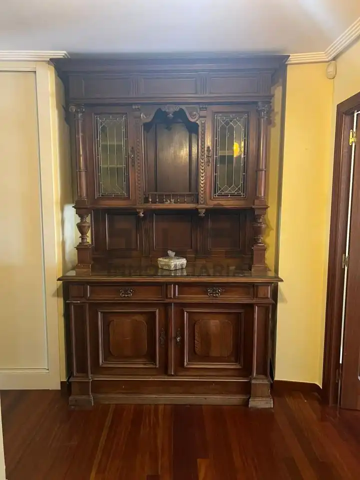 Dining room of Flat for rent in Ourense Capital   with Heating, Parquet flooring and Furnished