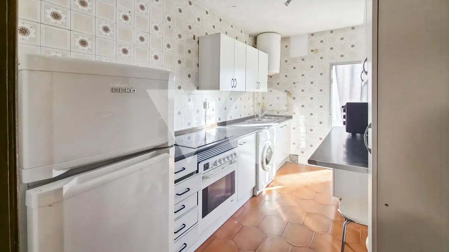 Kitchen of Flat for sale in Madrid  with Air Conditioner, Heating and Terrace