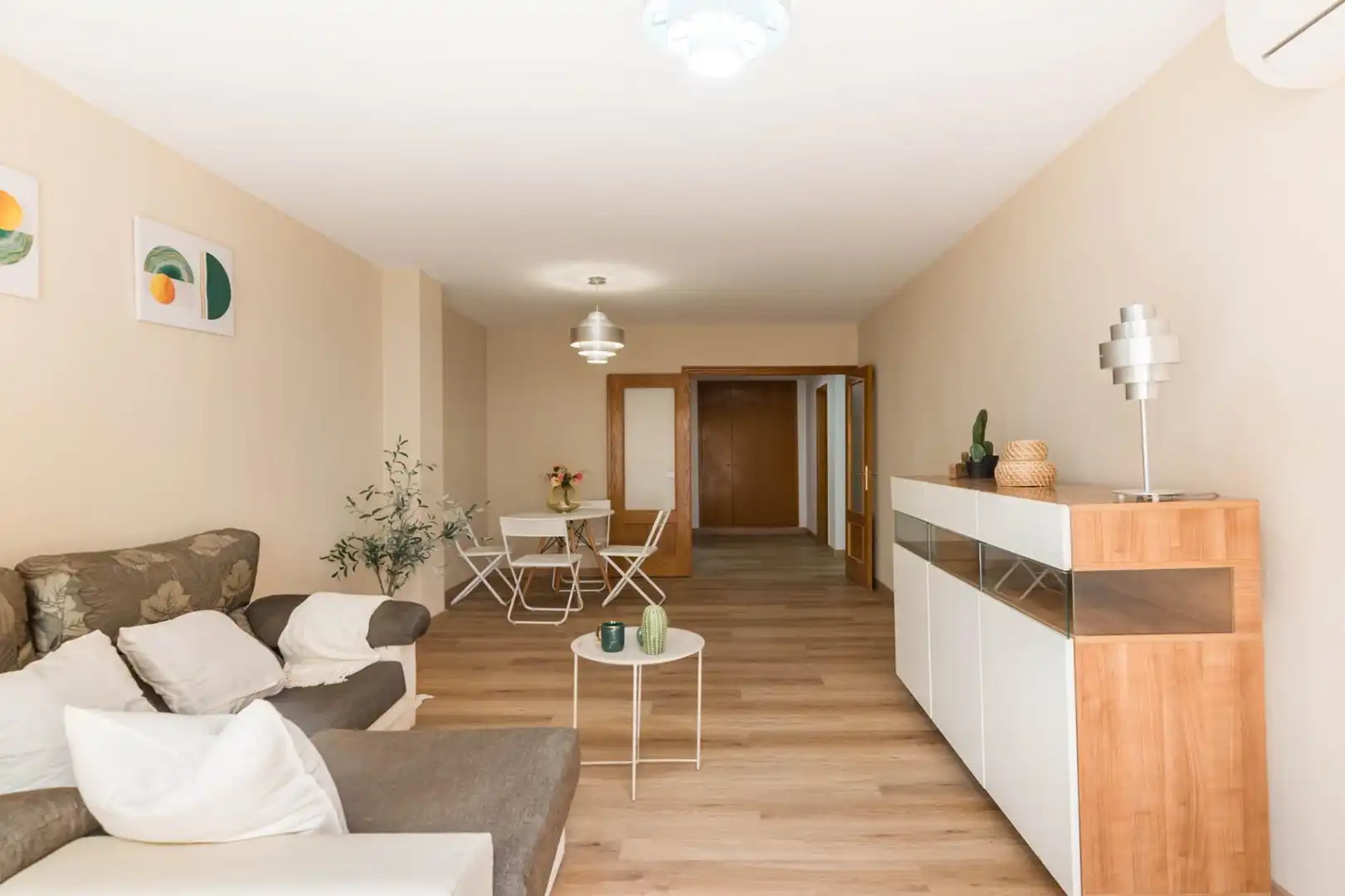 Wohnzimmer von Wohnung zum Verkauf in Santomera mit Klimaanlage, Privatgarten und Abstellraum