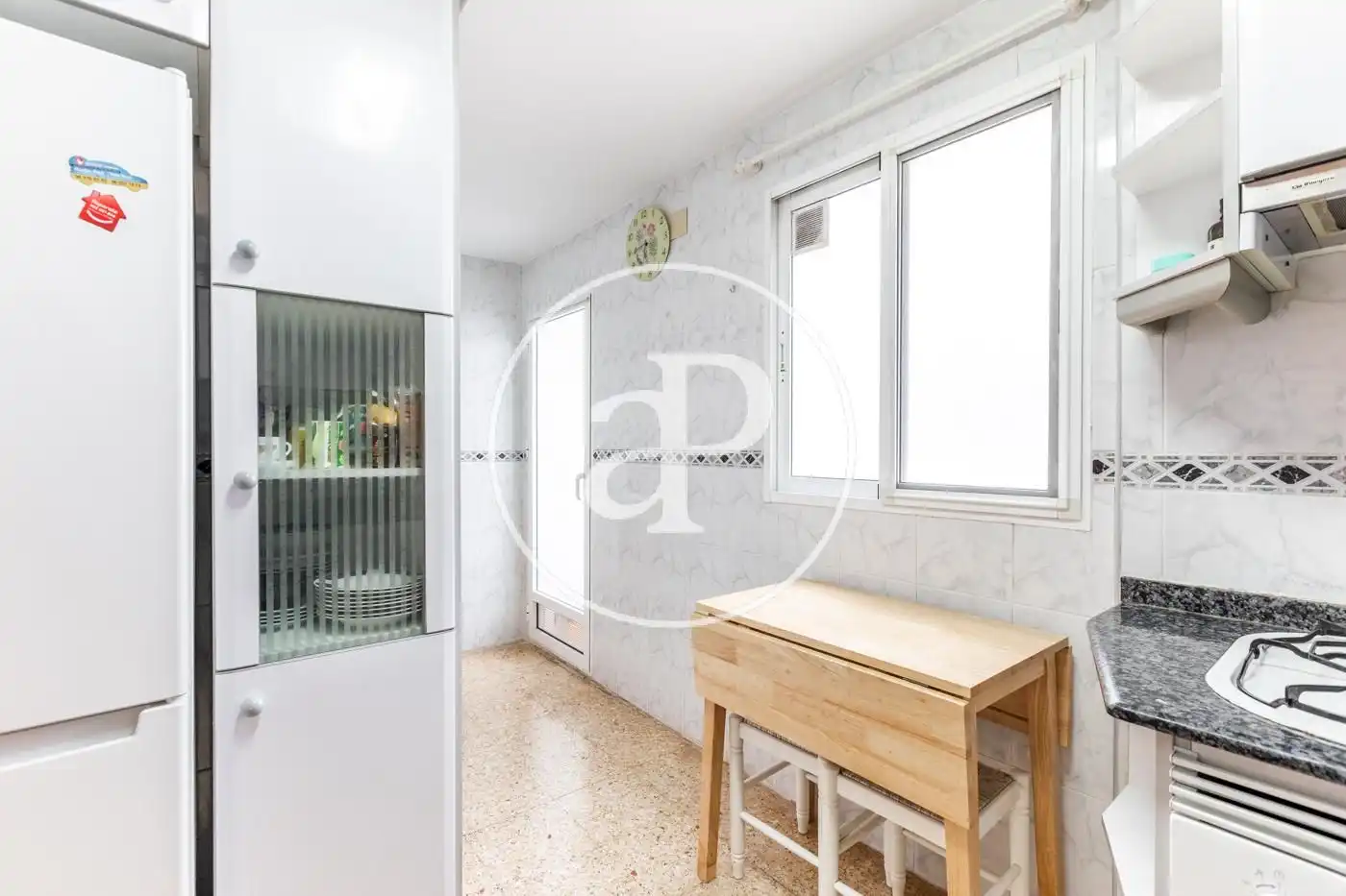 Küche von Wohnung zur Miete in Valencia mit Klimaanlage, Heizung und Möbliert