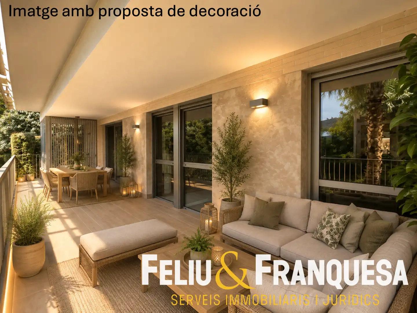 Terraza de Piso en venta en Sant Cugat del Vallès con Calefacción, Jardín privado y Terraza