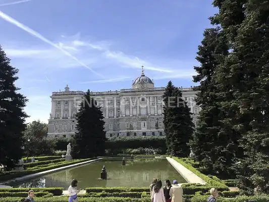Garden of Flat for sale in Madrid  with Air Conditioner, Heating and Parquet flooring