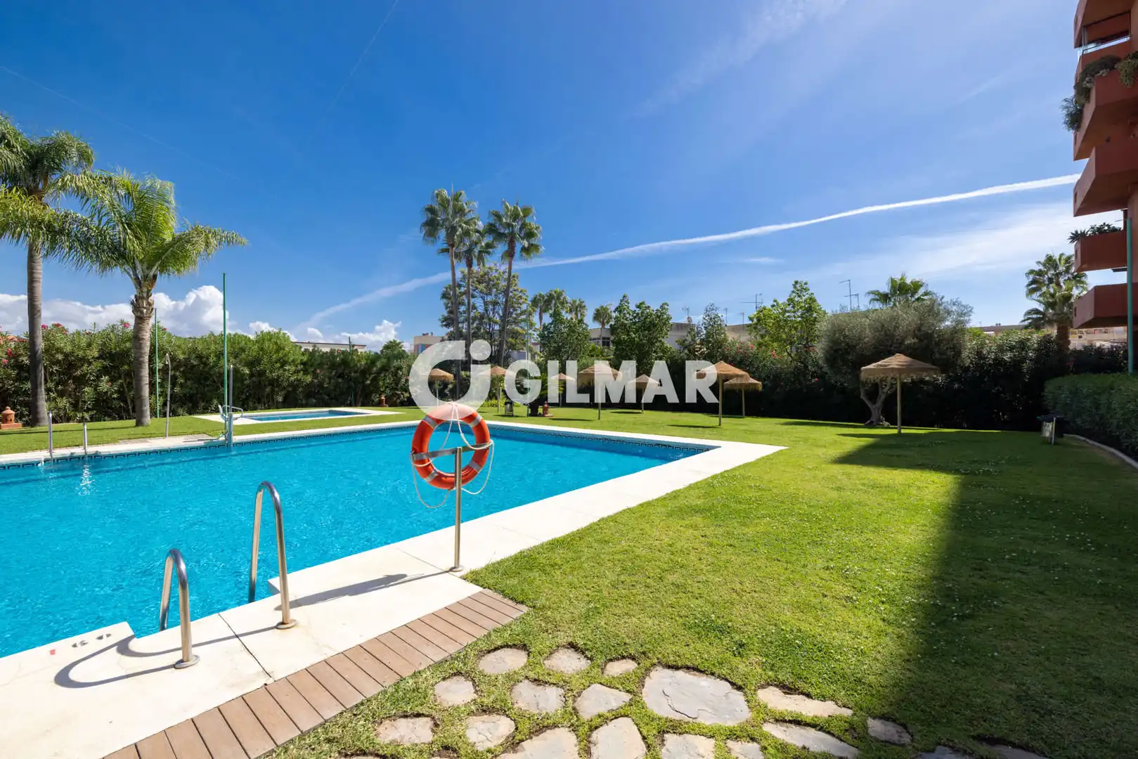 Jardín de Apartamento en venta en Estepona con Calefacción, Trastero y Piscina