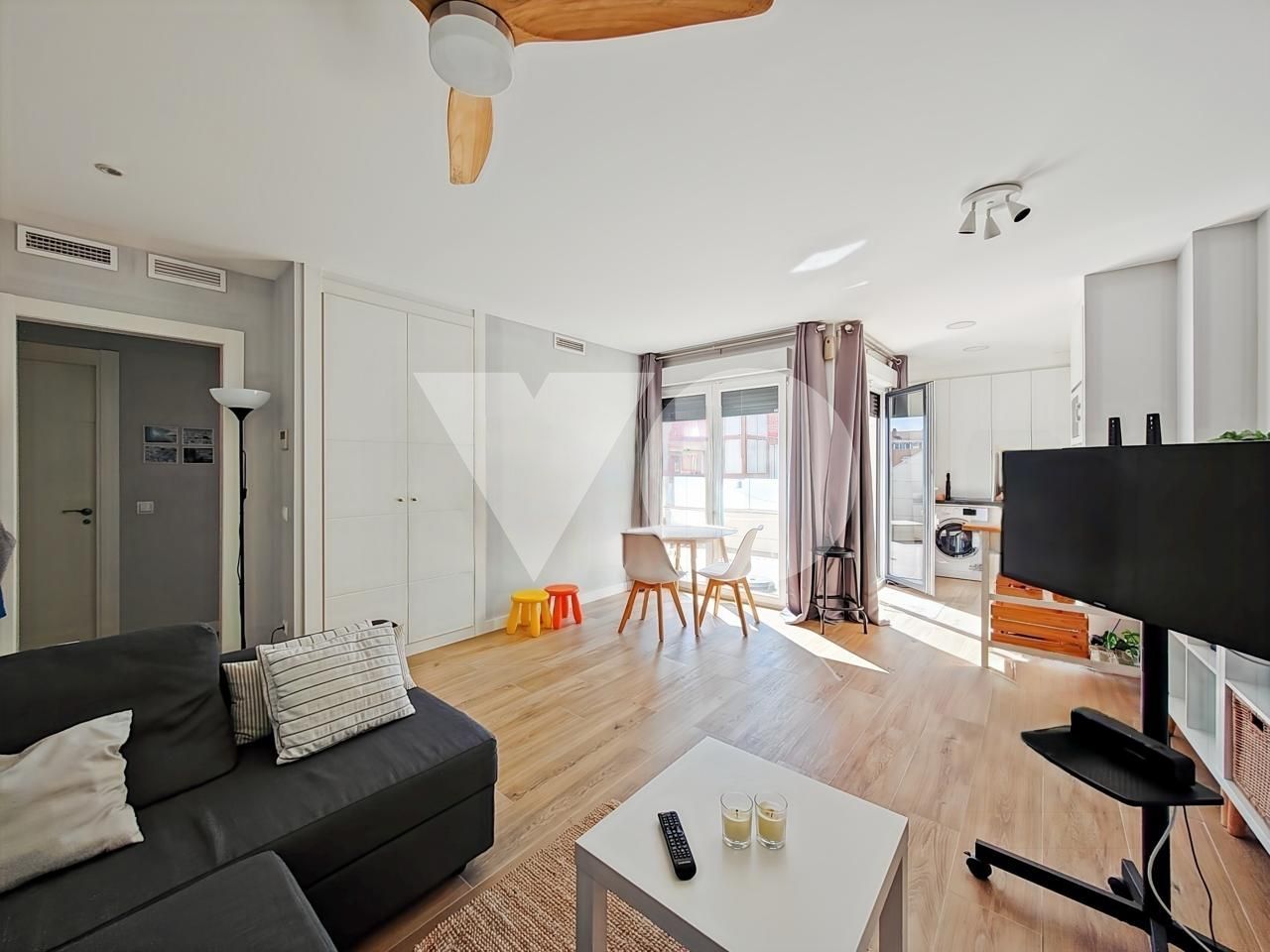 Sala de estar de Ático en venta en  Madrid Capital con Aire acondicionado, Calefacción y Terraza