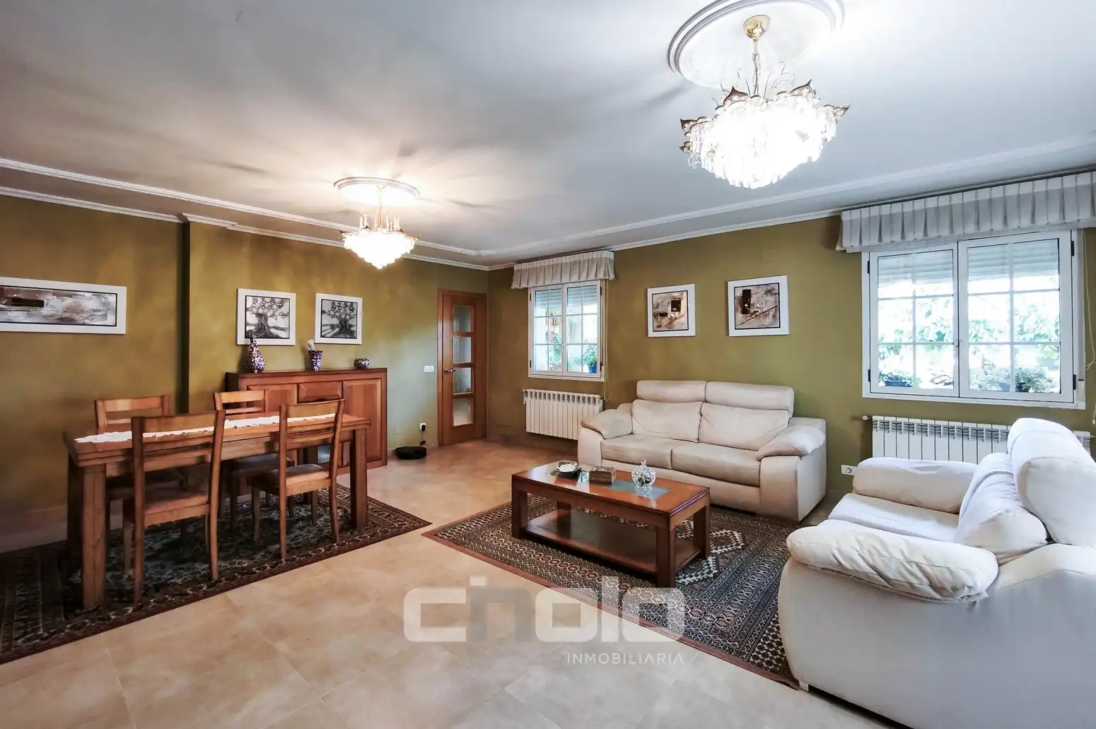 Living room of Houses for sale in Begonte  with Heating, Parquet flooring and Storage room