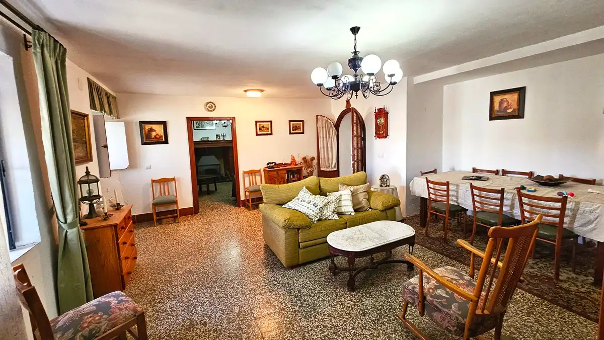Sala d'estar de Casa o xalet en venda en Almonaster la Real amb Jardí privat, Terrassa i Traster