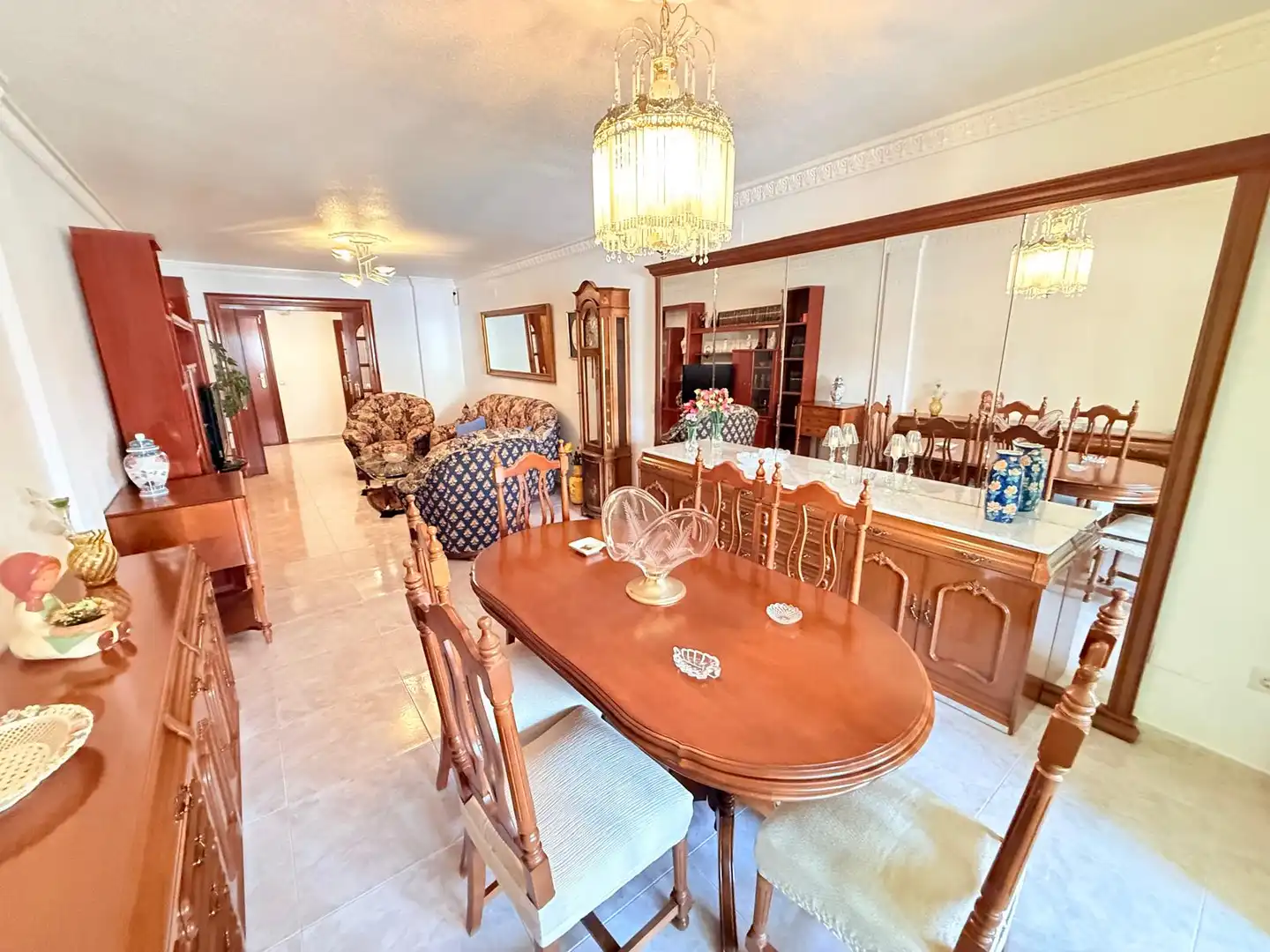 Comedor de Piso de alquiler en Málaga con Aire acondicionado, Terraza y Amueblado