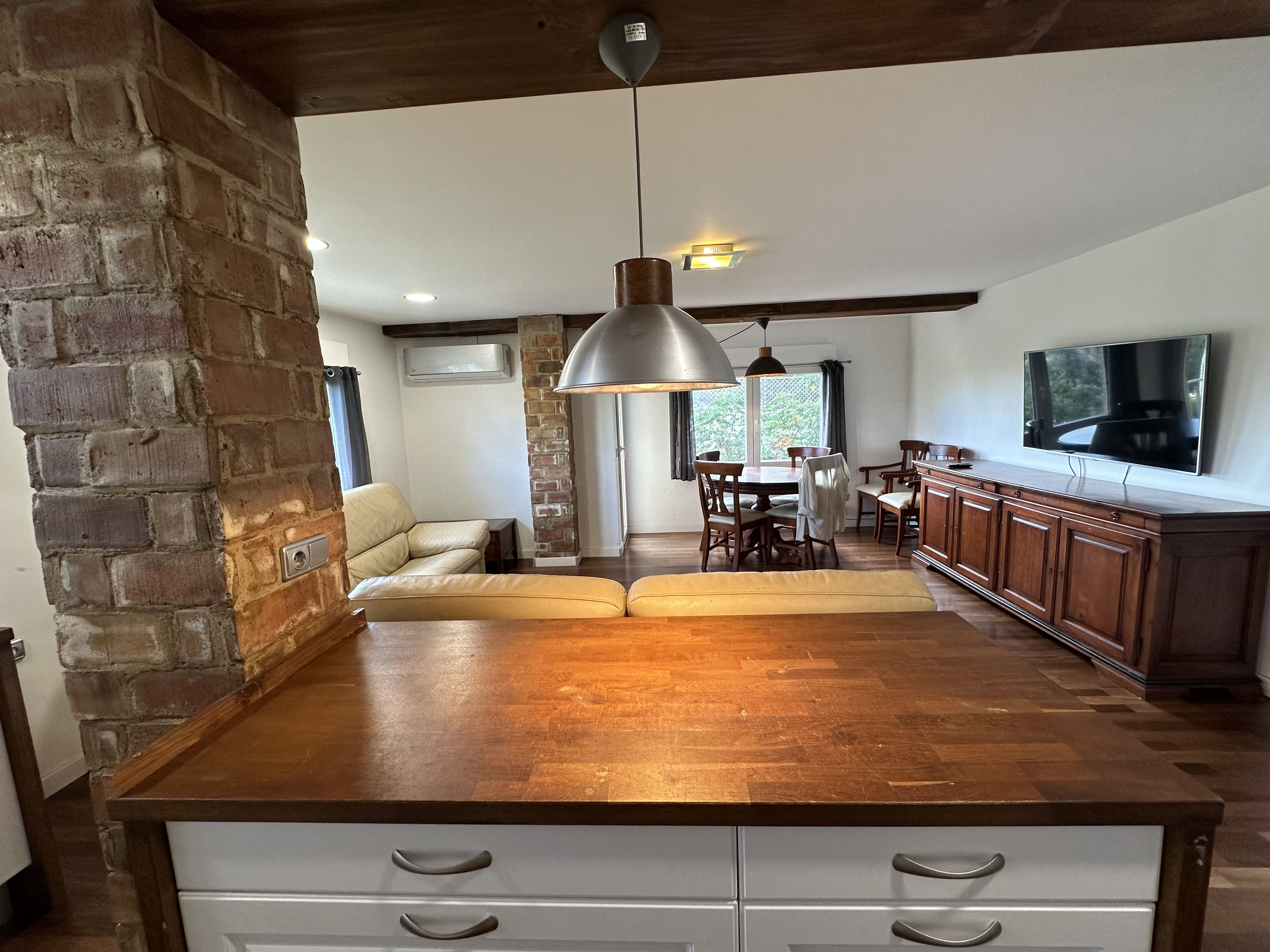 Kitchen of Apartment to rent in  Valencia Capital  with Air Conditioner, Heating and Parquet flooring