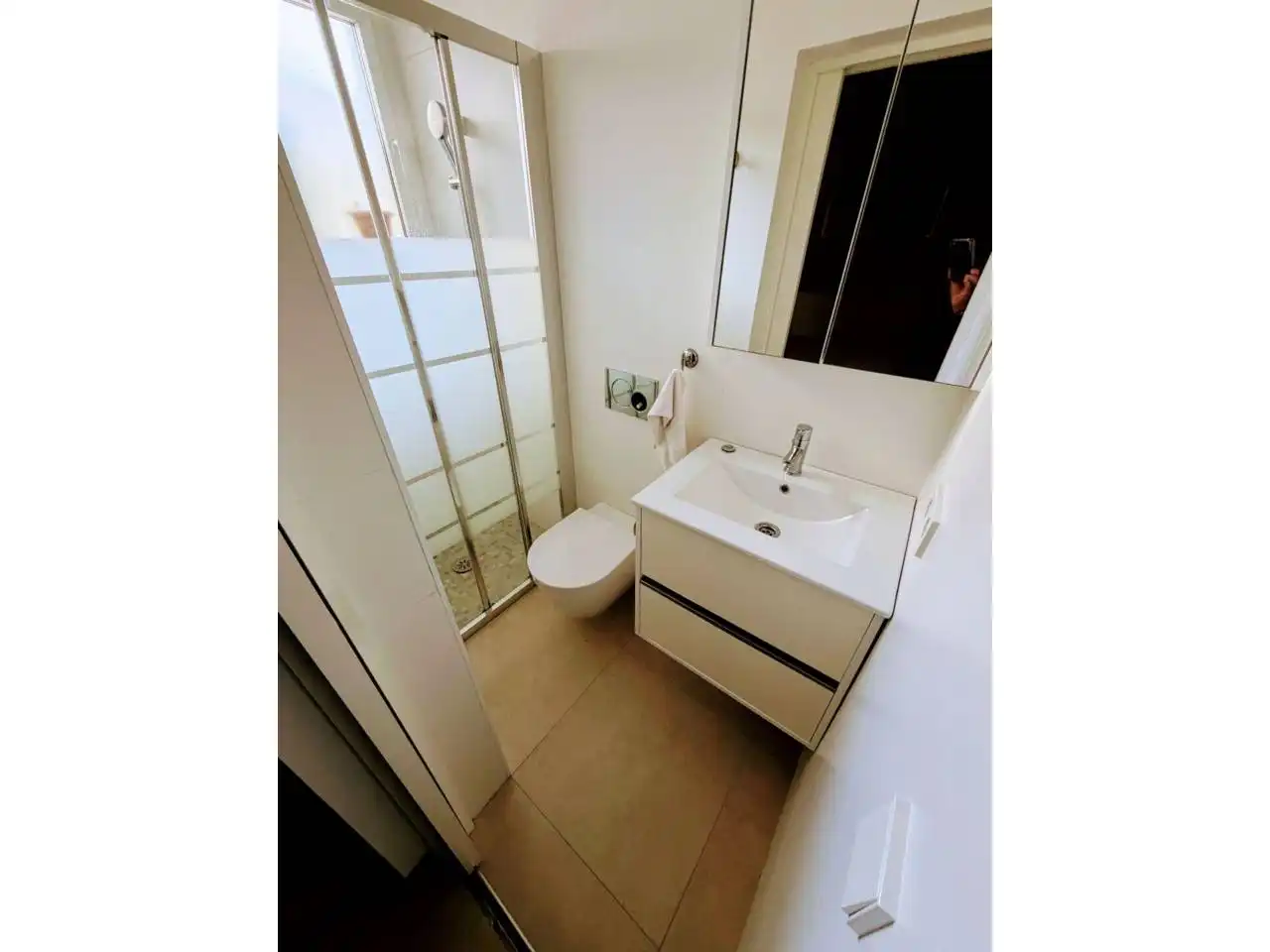 Bathroom of Flat for sale in Petra  with Air Conditioner, Heating and Terrace