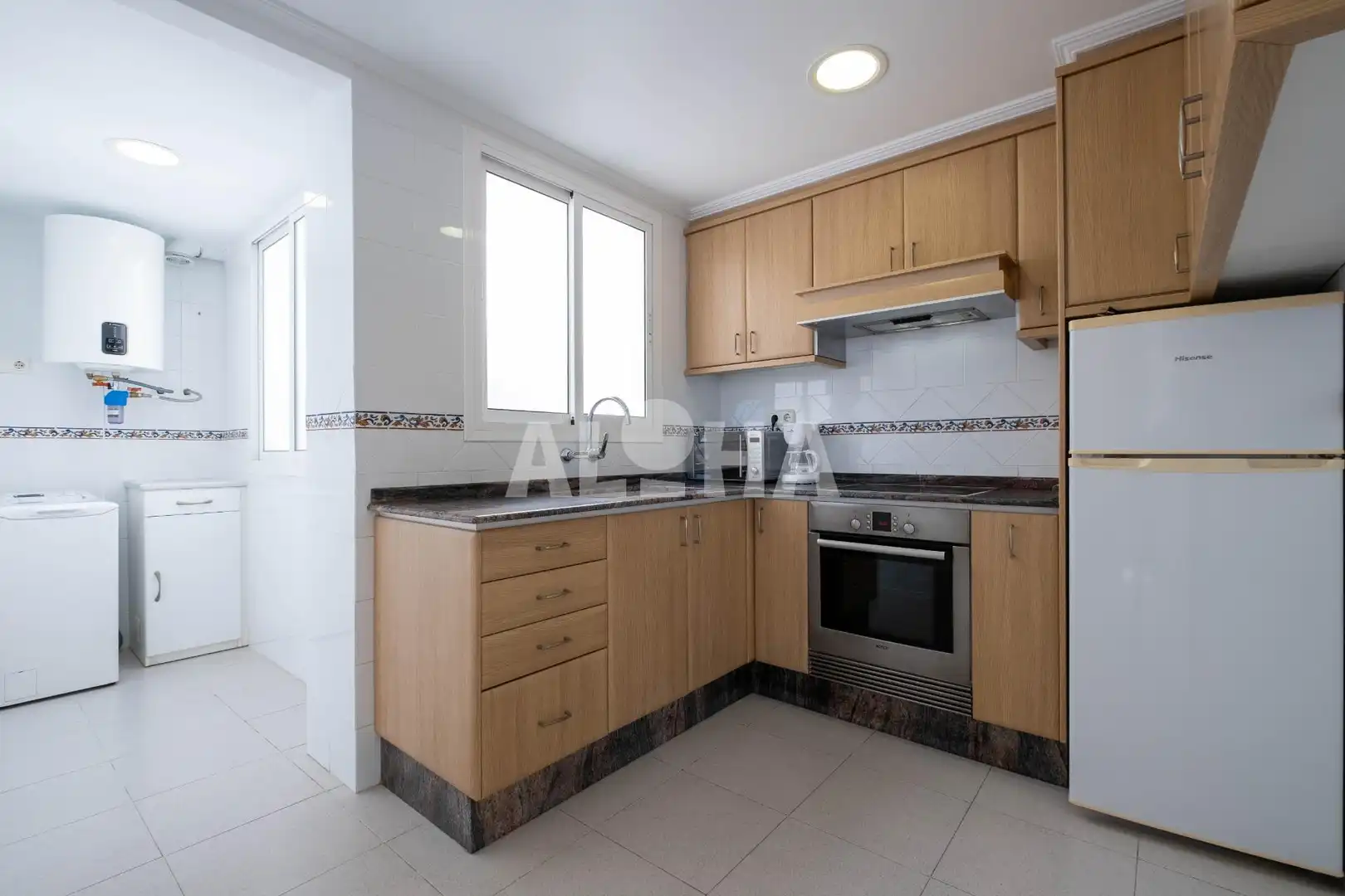 Kitchen of Apartments for rent in Alfara del Patriarca  with Air Conditioner, Terrace and Furnished