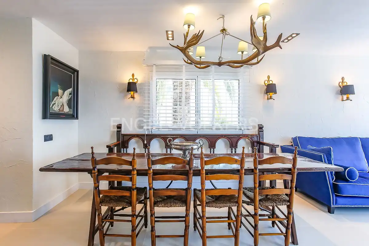 Esszimmer von Wohnung zur Miete in Sitges mit Klimaanlage, Heizung und Schwimmbad