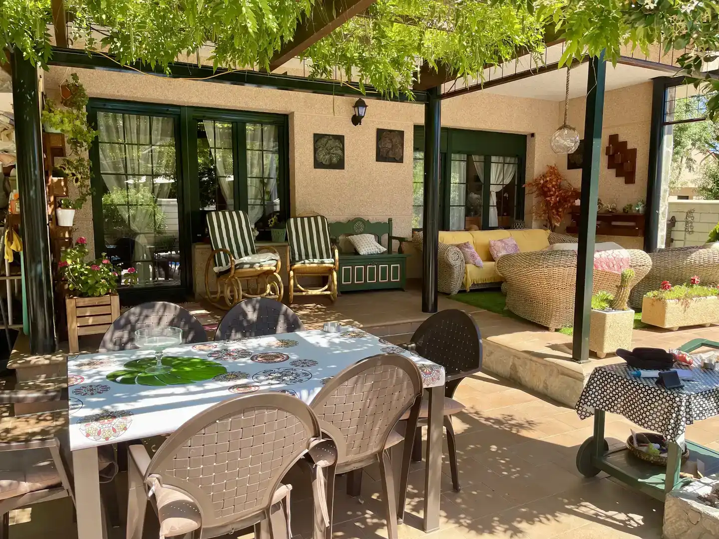 Terrassa de Casa adosada en venda en Guadarrama amb Piscina