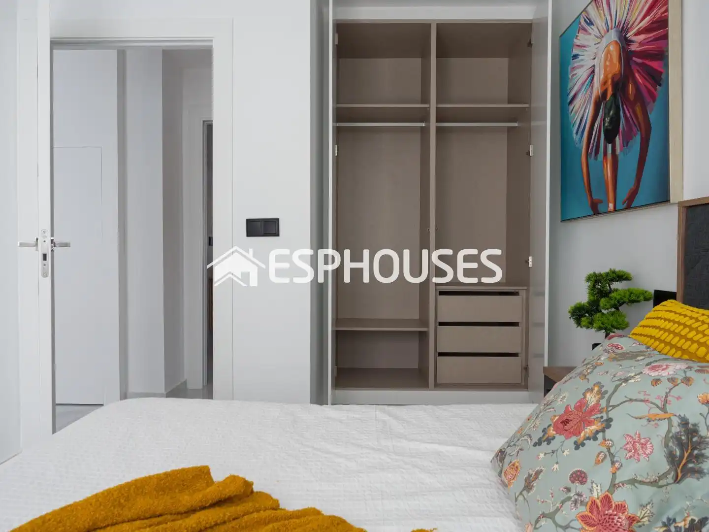 Habitación de Casa adosada en venta en San Pedro del Pinatar con Aire acondicionado, Terraza y Piscina