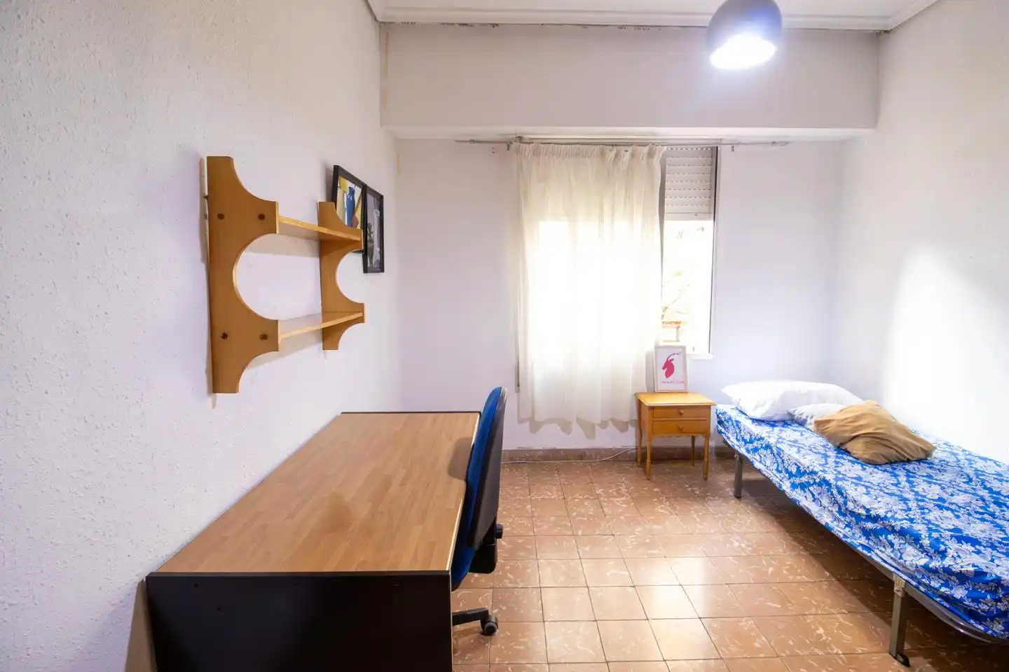 Schlafzimmer von Wohnung zur Miete in Valencia mit Möbliert