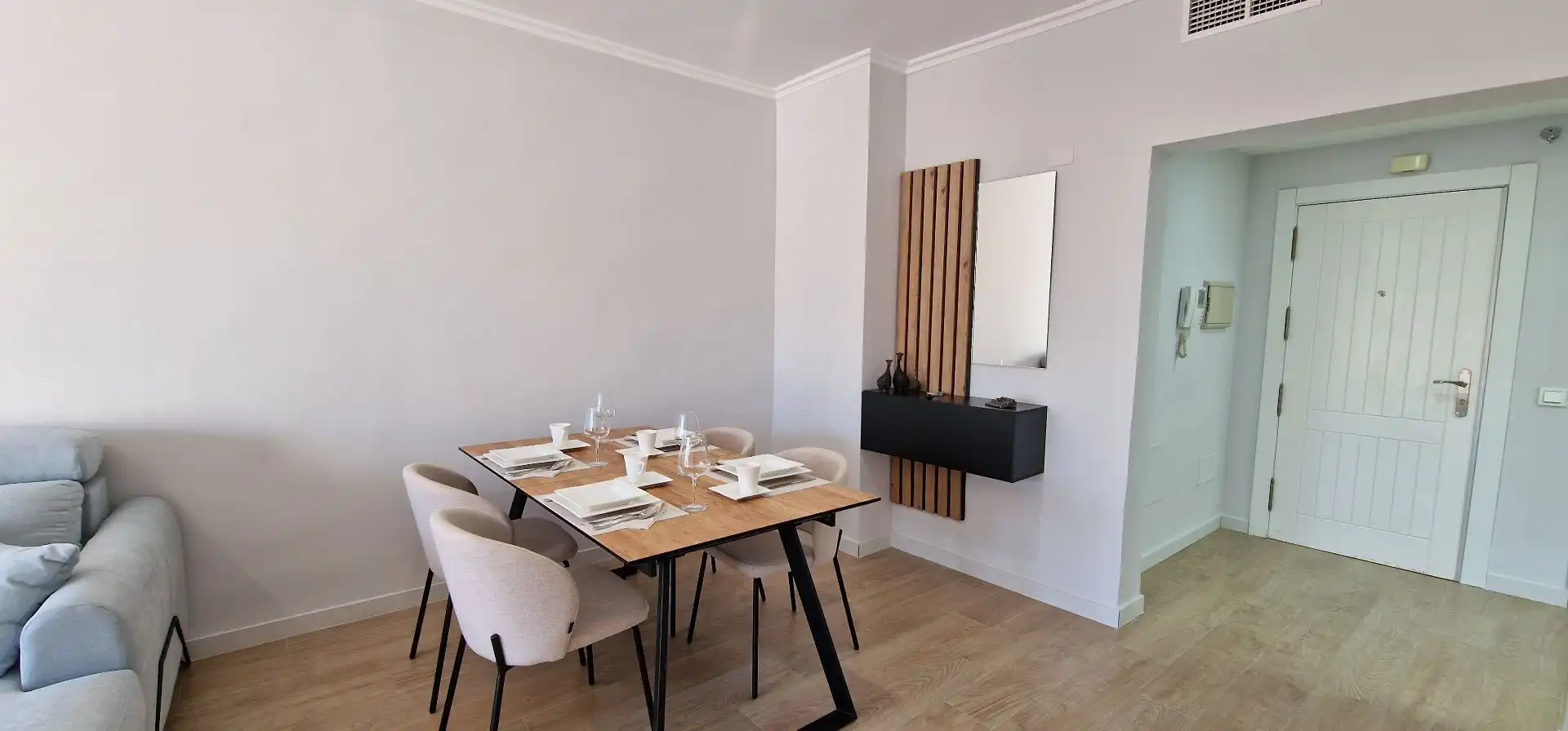 Esszimmer von Wohnungen zum Verkauf in Mojácar mit Klimaanlage, Heizung und Terrasse