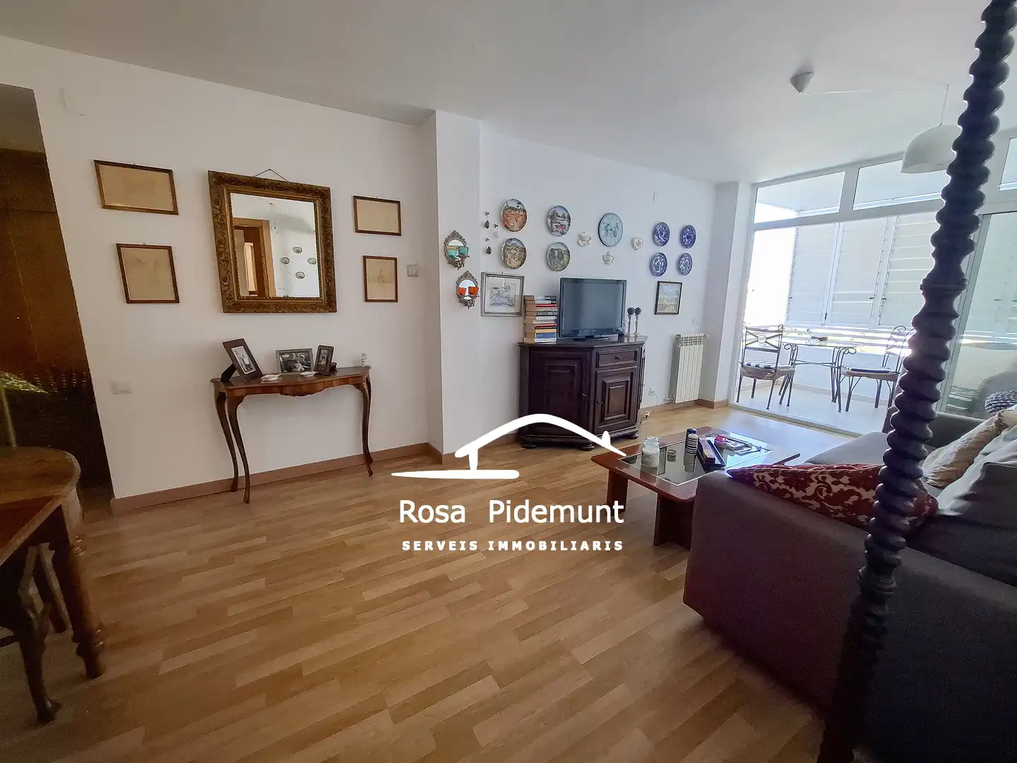 Sala de estar de Piso en venta en Lloret de Mar con Calefacción, Parquet y Terraza