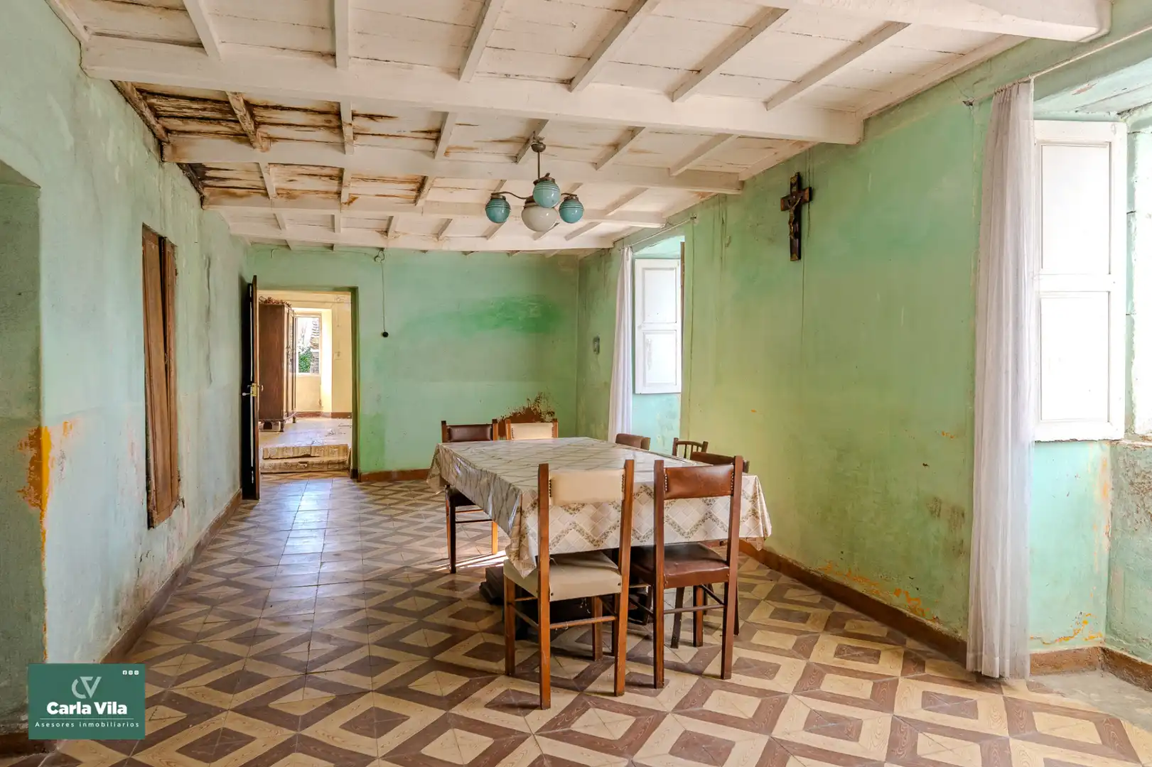 Comedor de Finca rústica en venta en Lugo con Jardín privado y Balcón