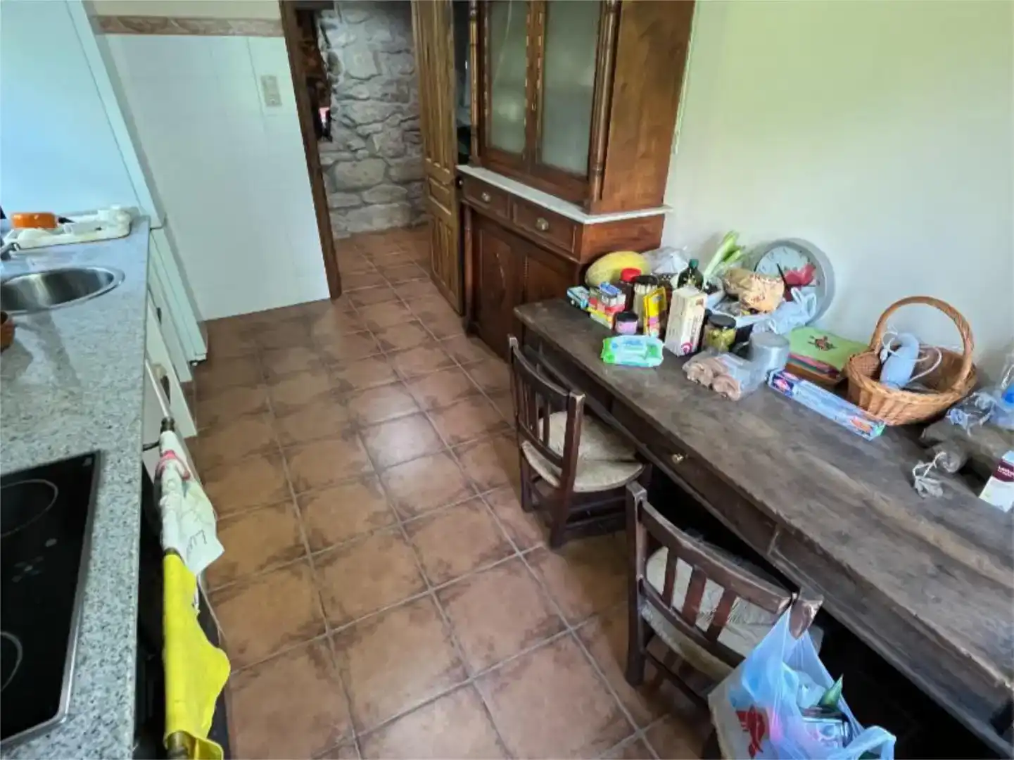 Cuina de Finca rústica en venda en Ponga amb Aire condicionat, Parquet i Moblat