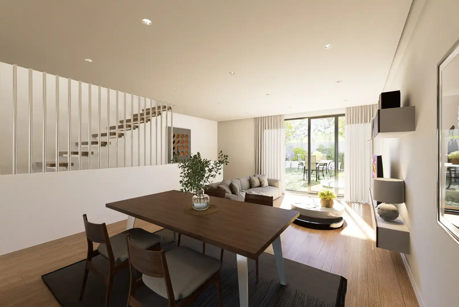 Sala de estar de Casa adosada en venta en Piélagos con Calefacción, Jardín privado y Parquet
