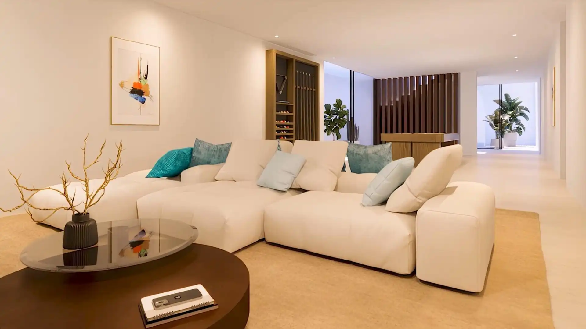 Sala d'estar de Casa o xalet en venda en Estepona amb Aire condicionat, Calefacció i Jardí privat