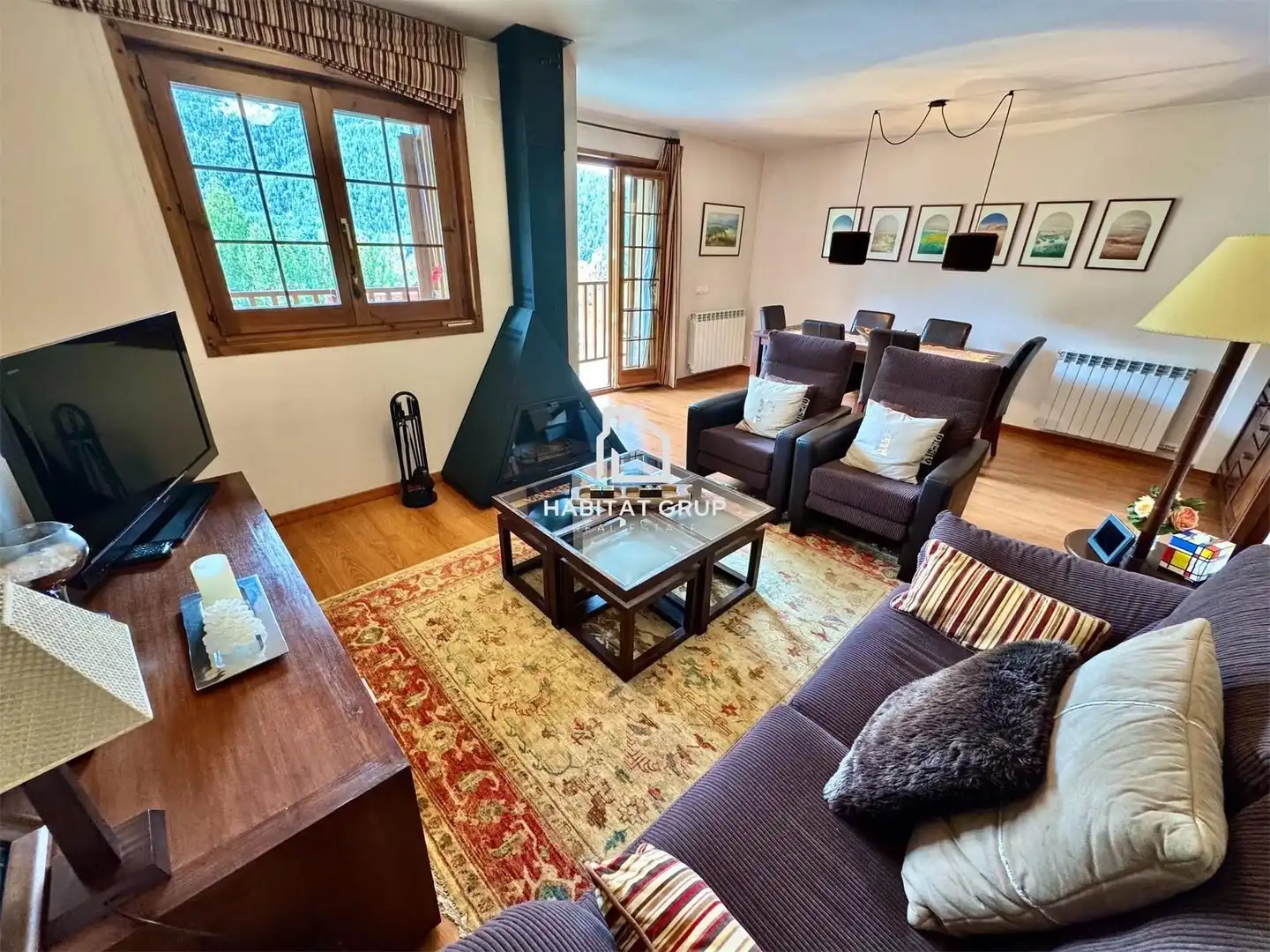 Sala de estar de Dúplex en venta en Alp con Calefacción, Terraza y Trastero