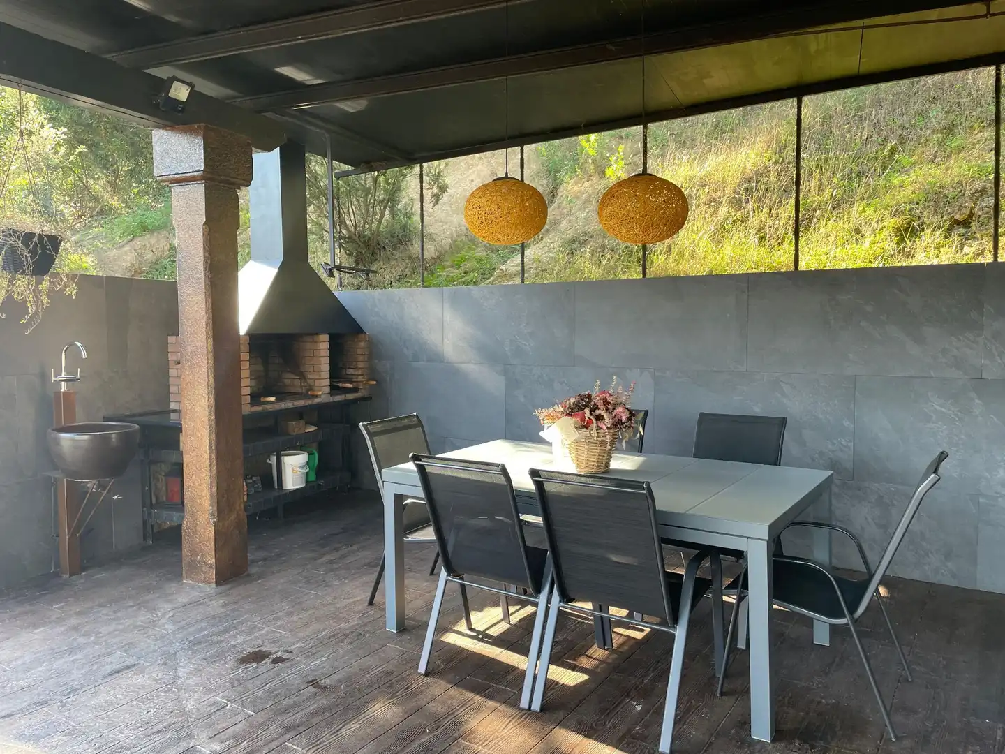 Terraza de Casa o chalet en venta en Fogars de la Selva con Aire acondicionado, Calefacción y Jardín privado