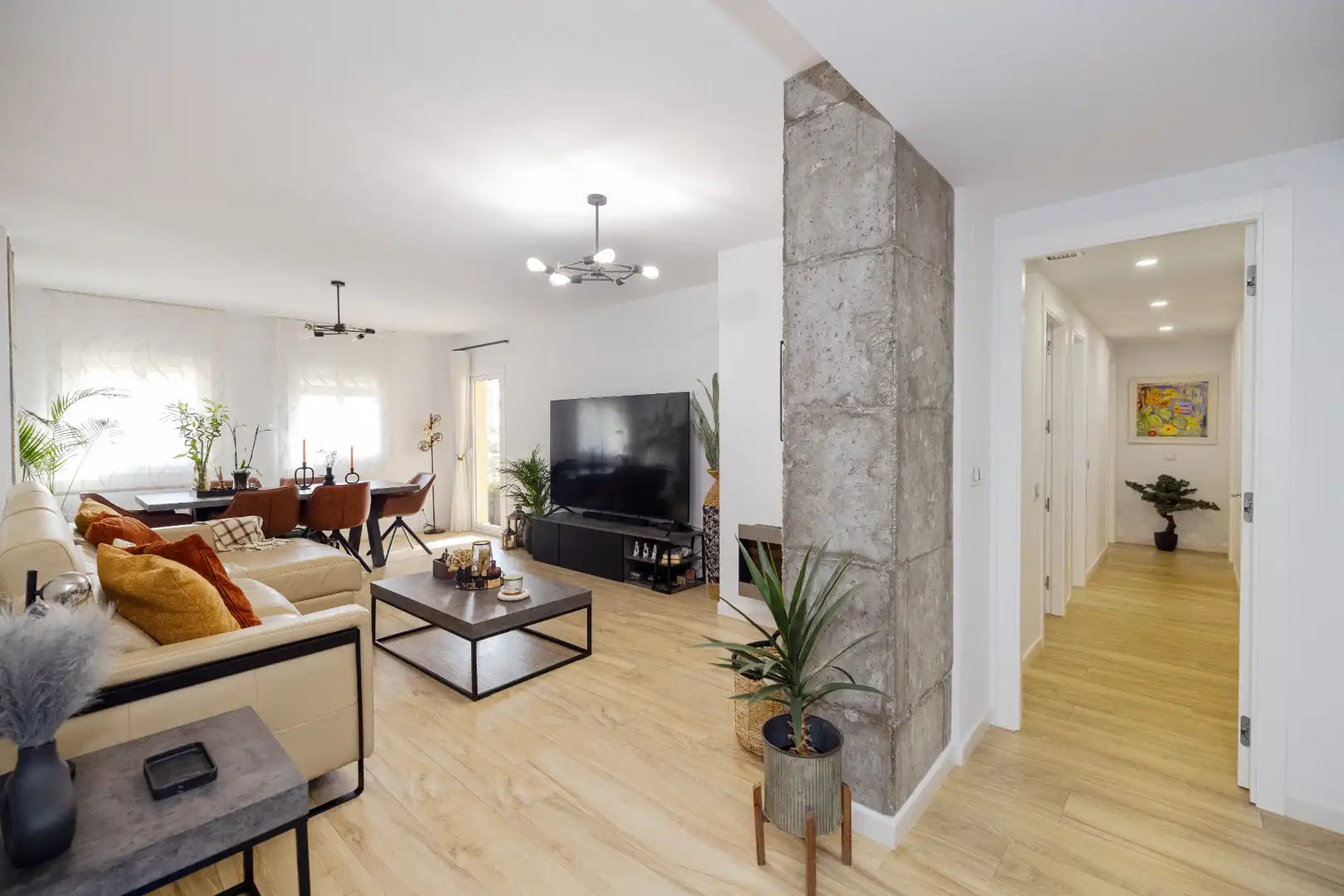 Living room of Flat for sale in Málaga  with Air Conditioner, Heating and Terrace