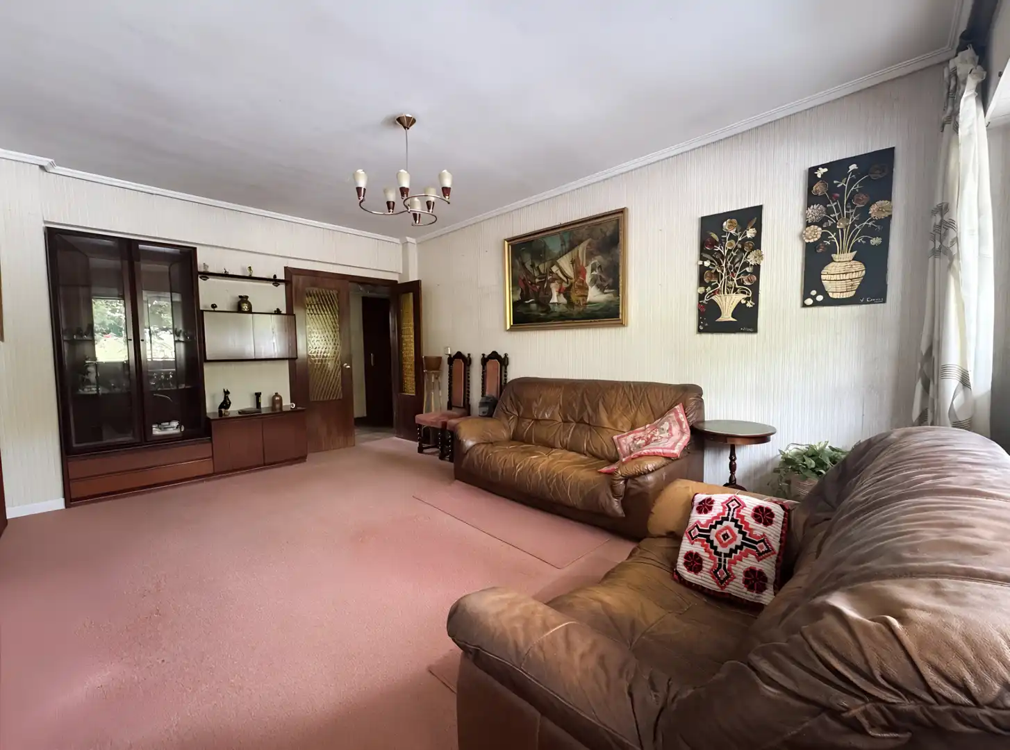 Sala de estar de Piso en venta en Getxo  con Calefacción, Parquet y Terraza