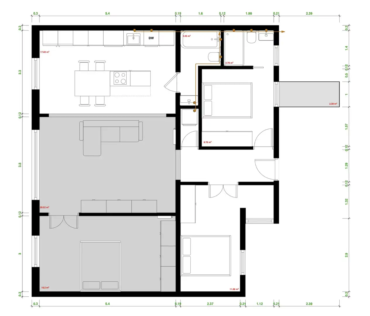 Appartamento con balcone in vendita a Bruc, imagen 23