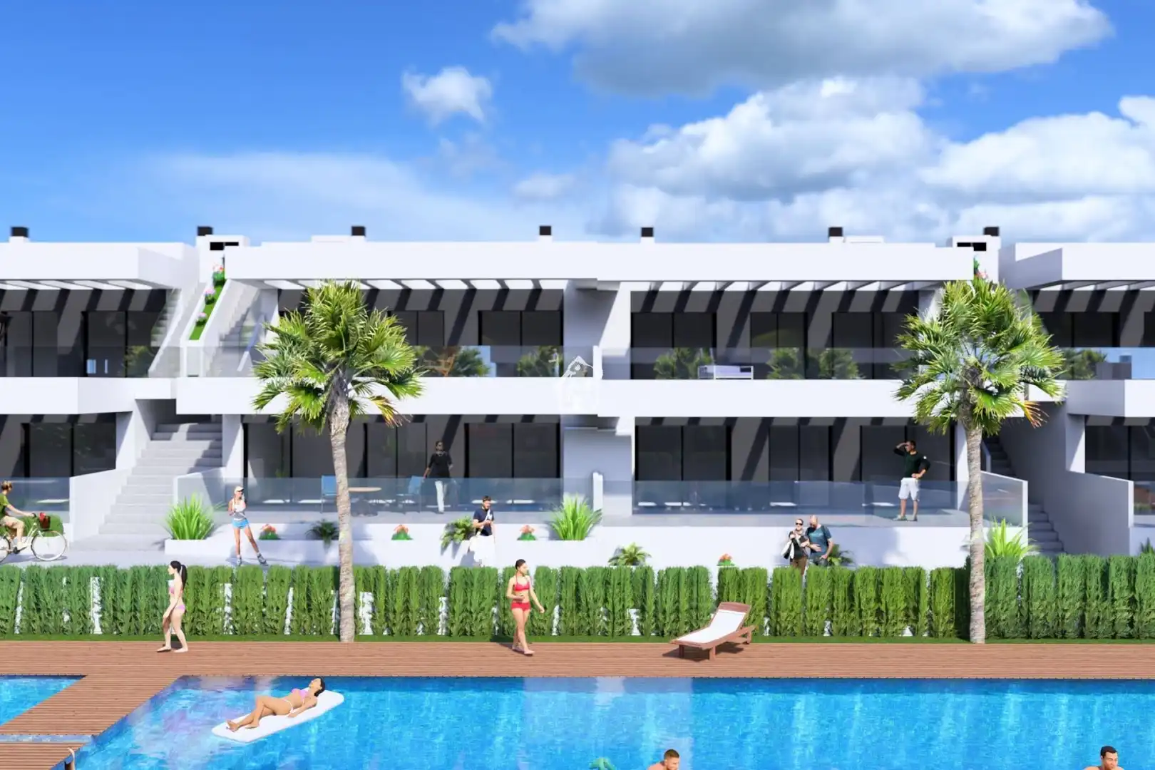 Vista exterior de Apartamento en venta en Algorfa con Aire acondicionado, Parquet y Terraza