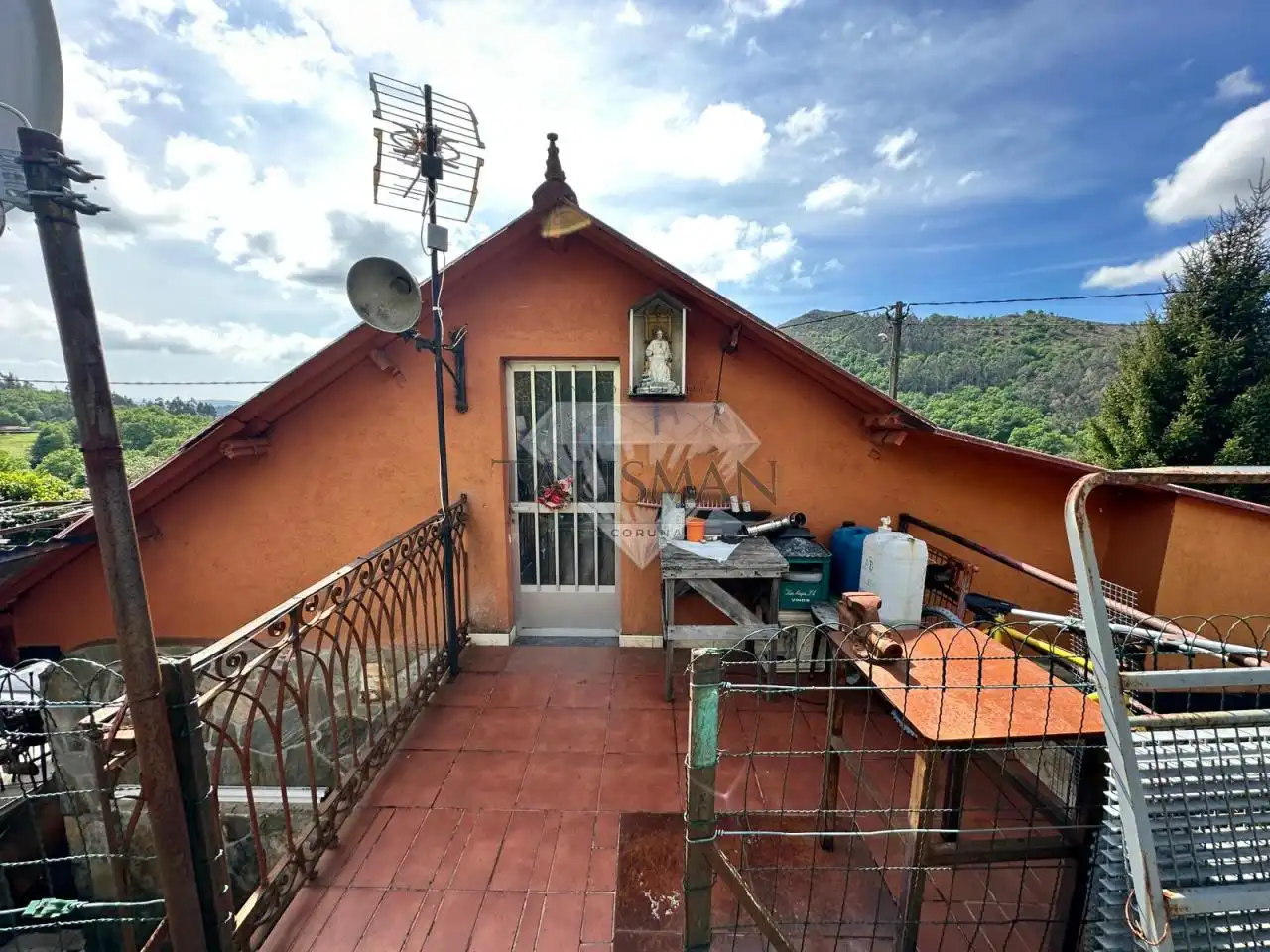 Terraza de Casa o chalet en venta en A Lama   con Calefacción, Jardín privado y Piscina