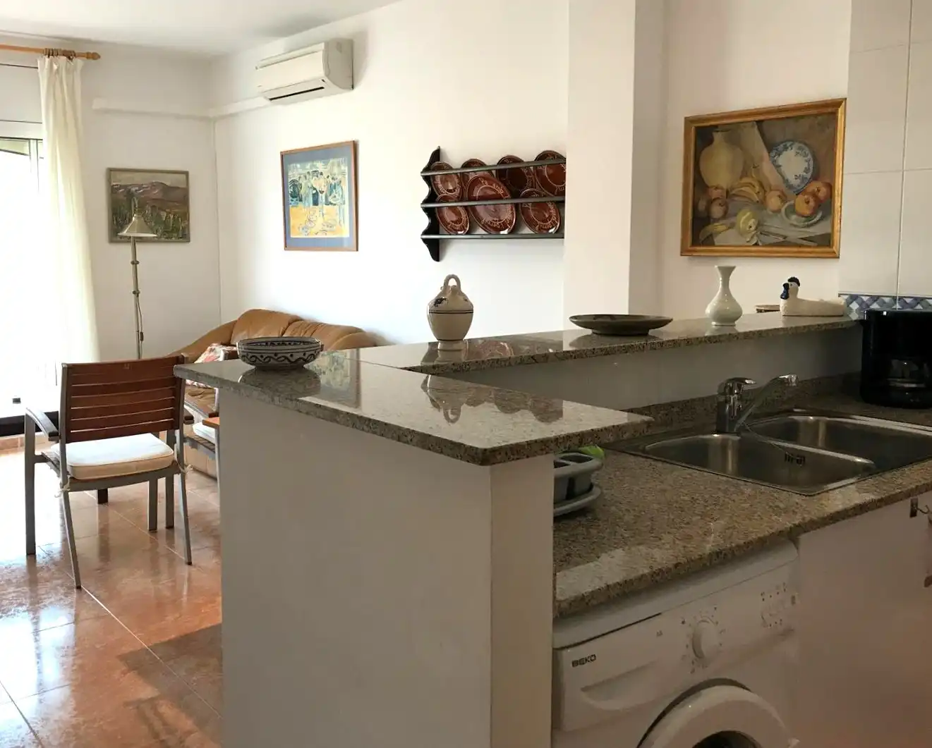 Küche von Wohnung zum Verkauf in L'Ametlla de Mar  mit Klimaanlage und Balkon